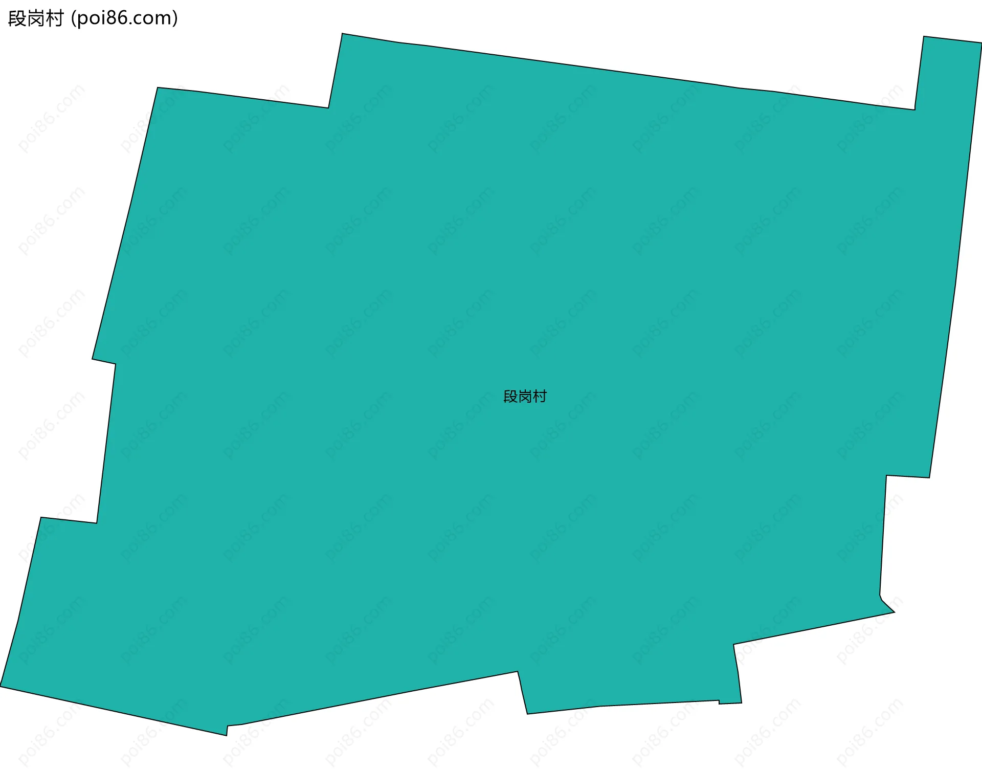 段岗村边界地图