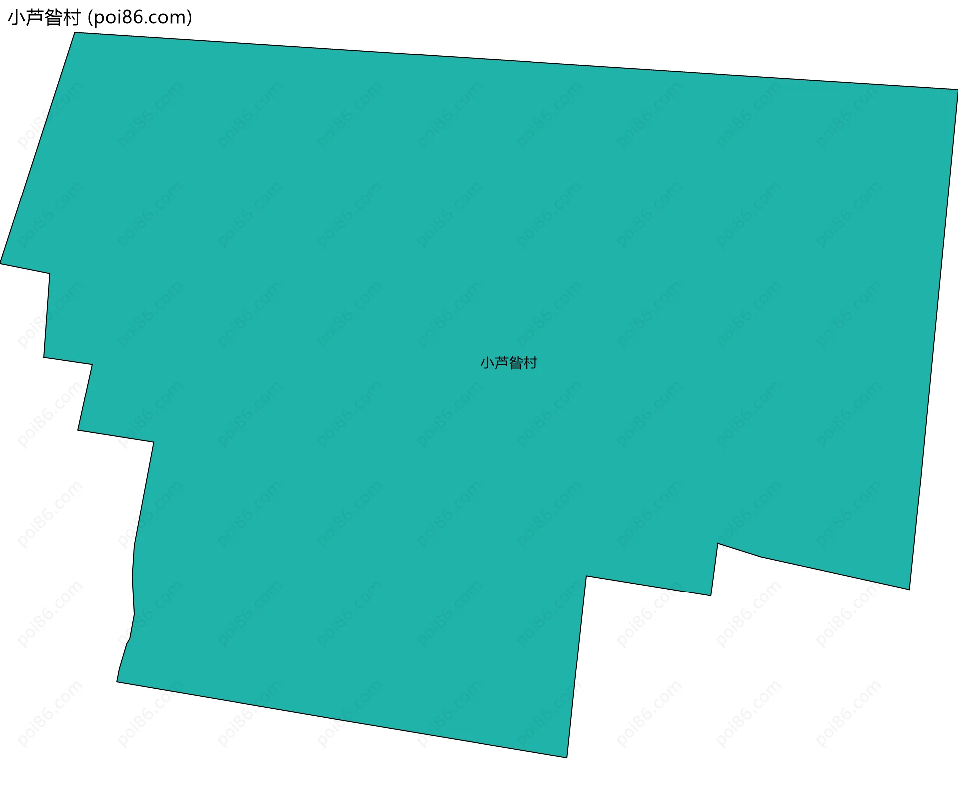 小芦昝村边界地图