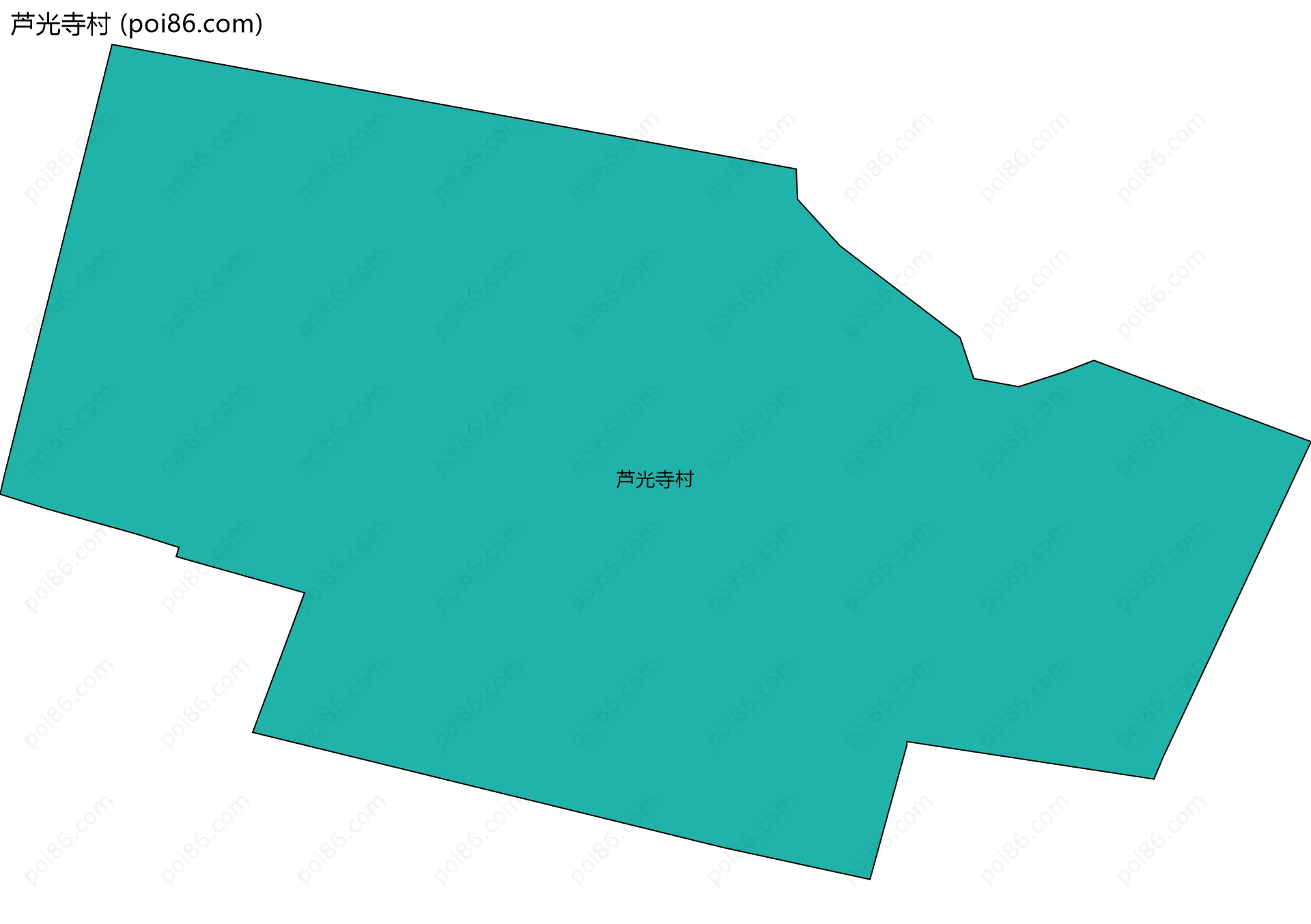 芦光寺村边界地图