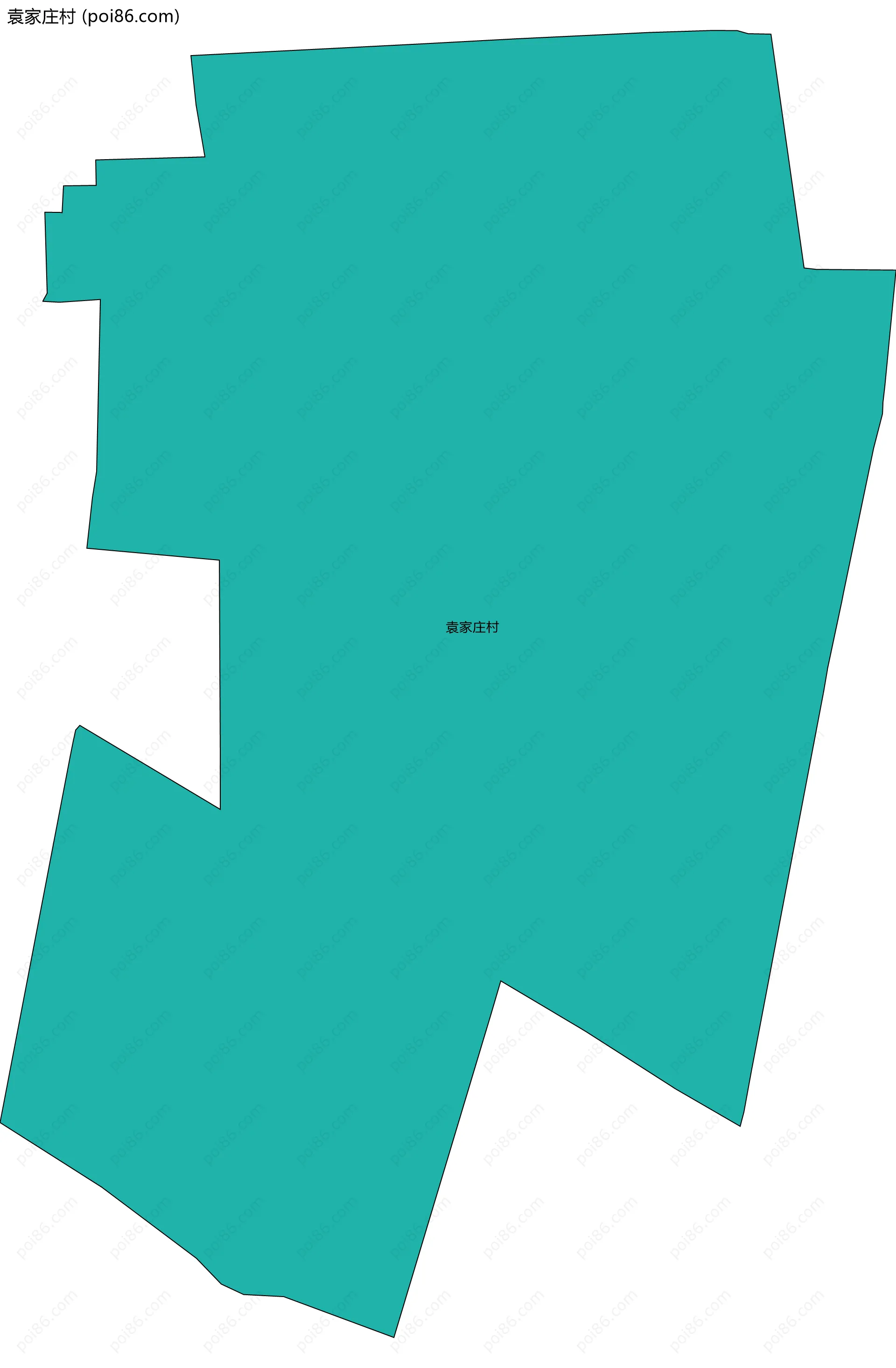 袁家庄村边界地图