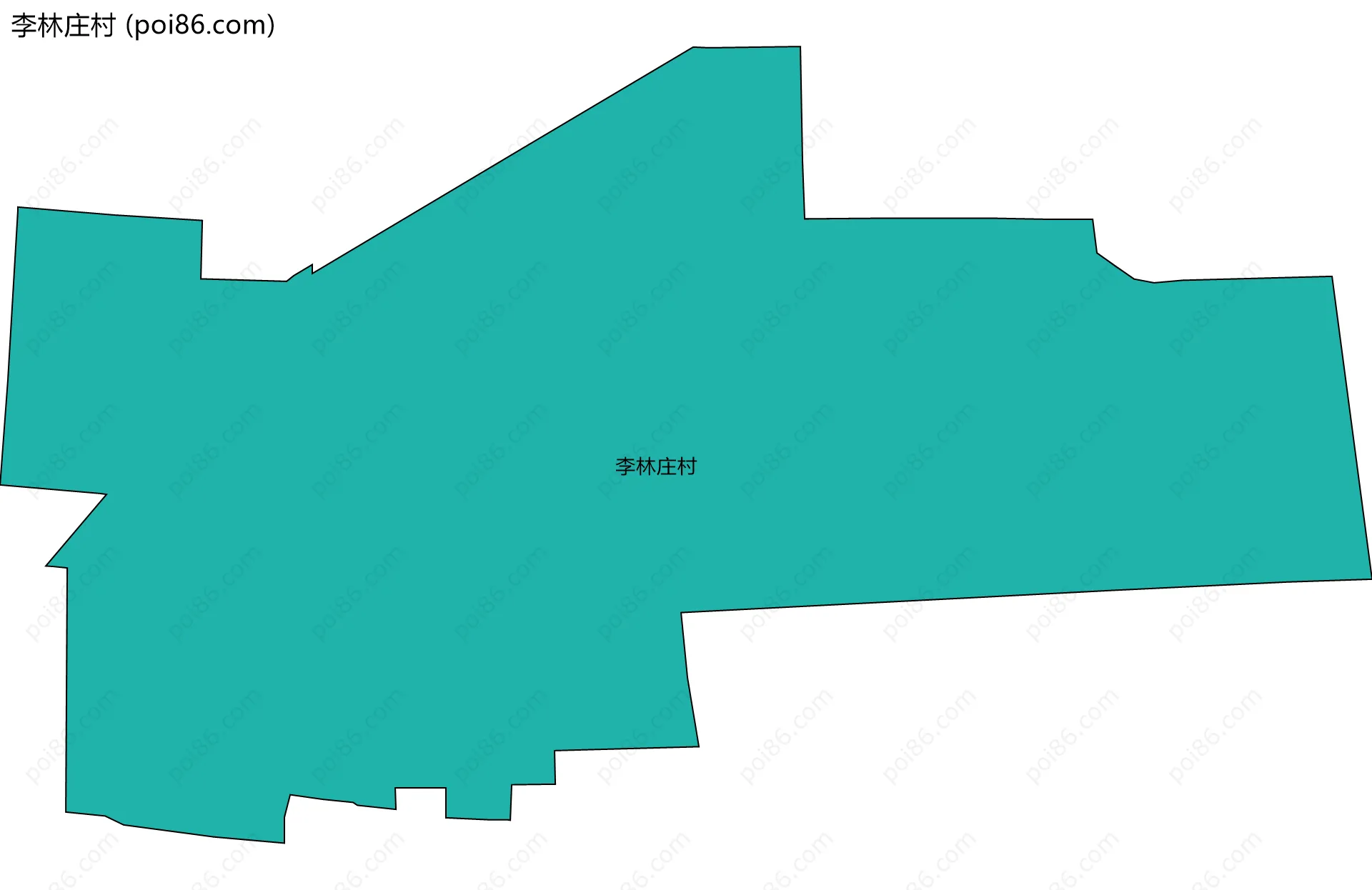 李林庄村边界地图