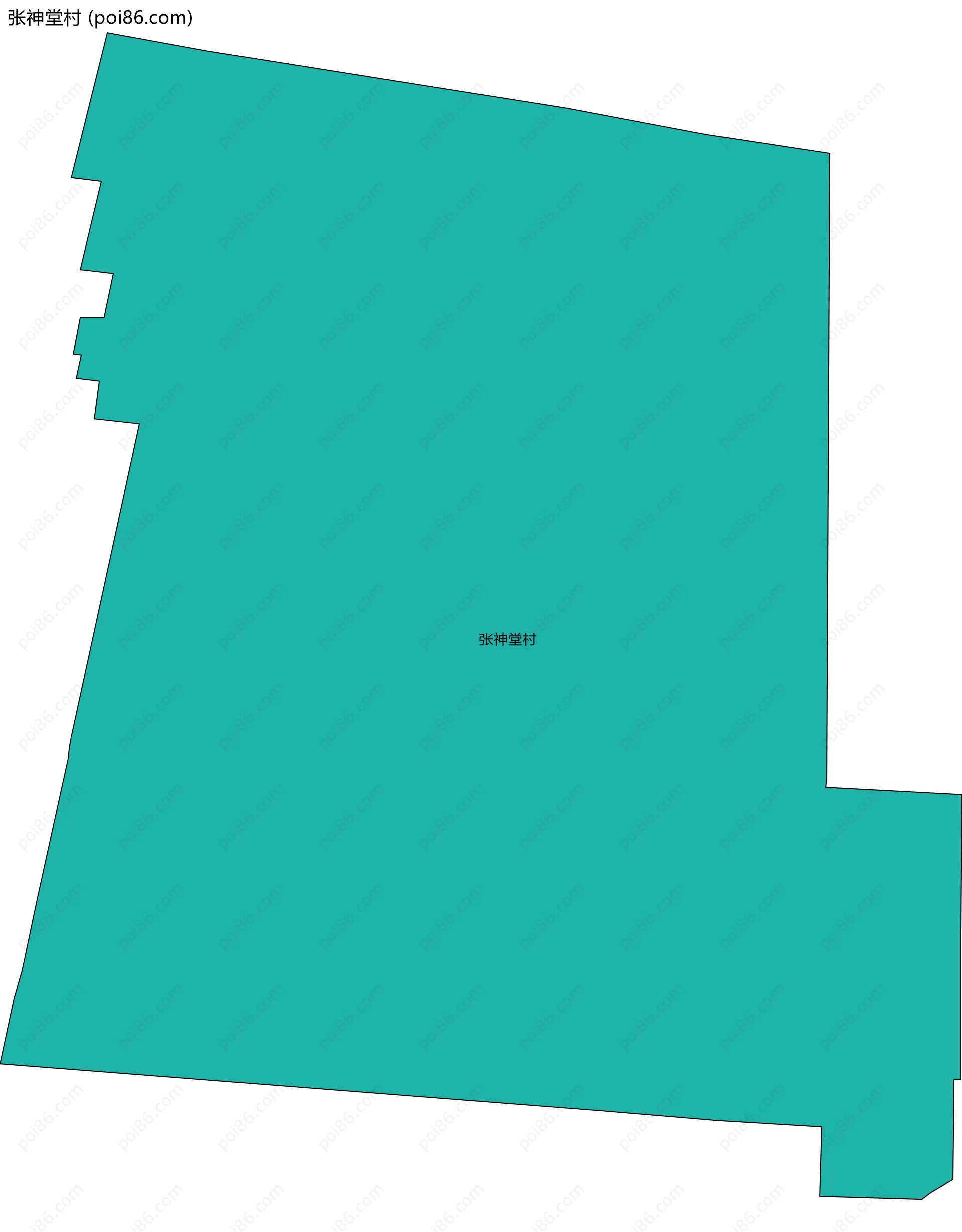 张神堂村边界地图