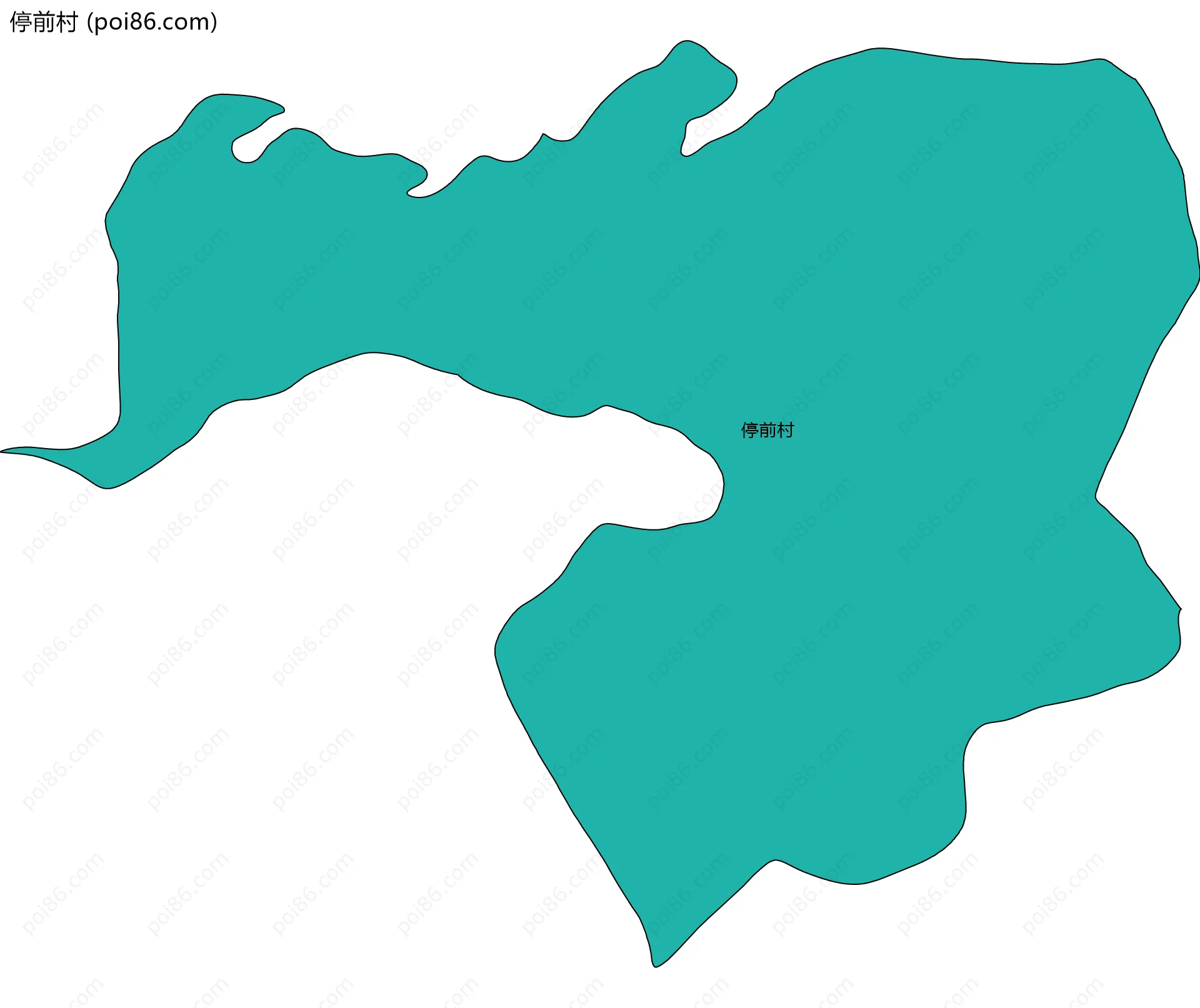 停前村边界地图