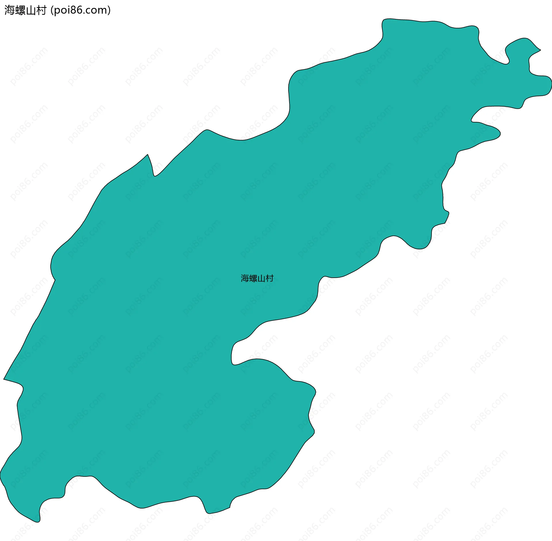 海螺山村边界地图