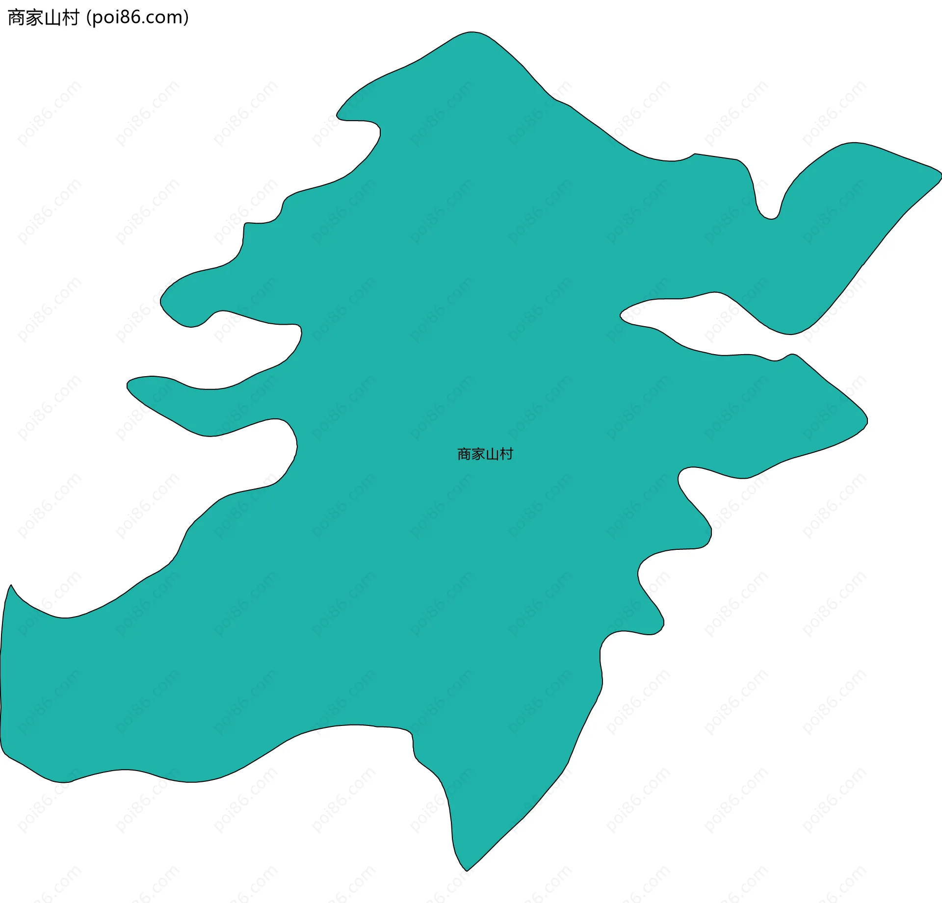 商家山村边界地图