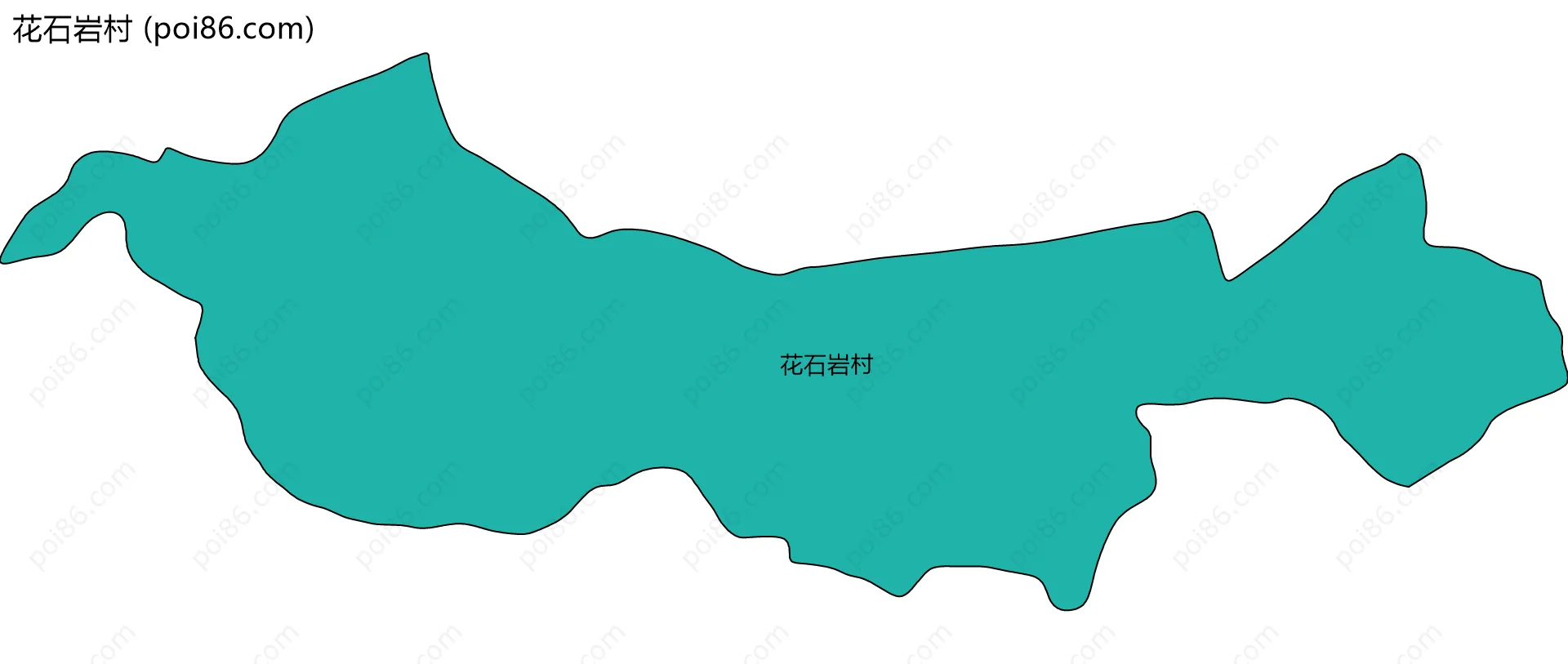 花石岩村边界地图