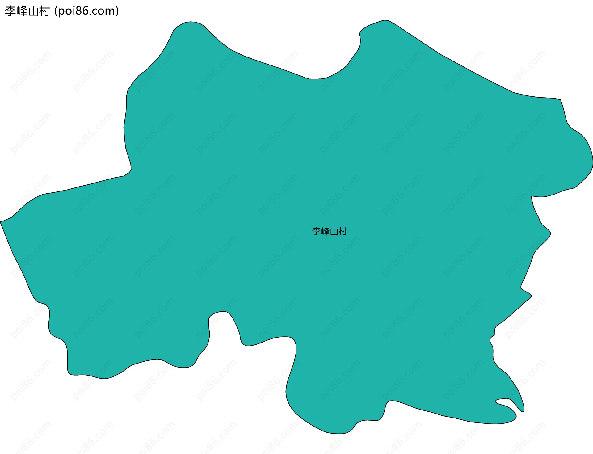 李峰山村边界地图