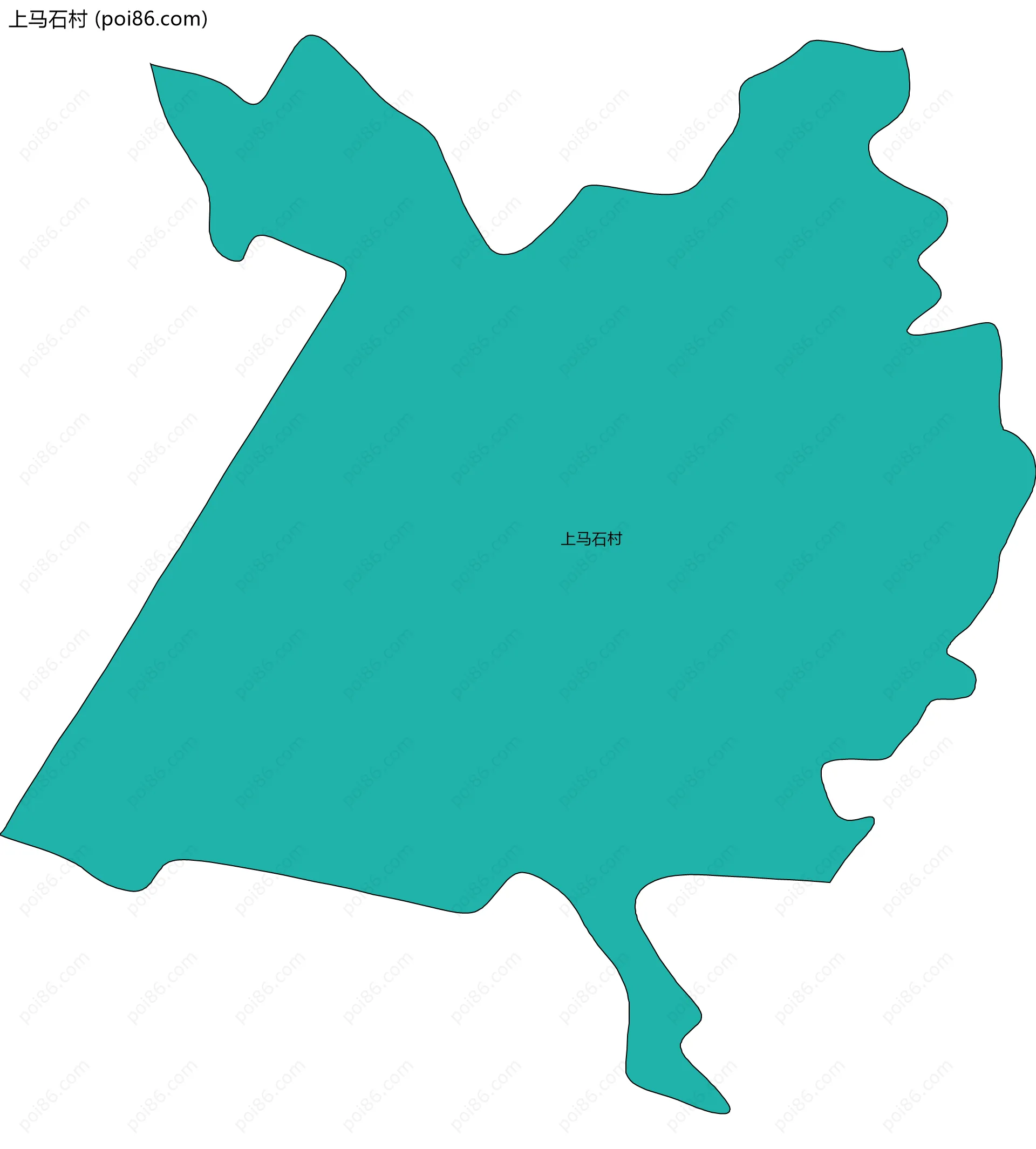 上马石村边界地图