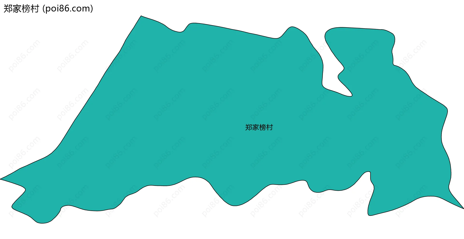 郑家榜村边界地图