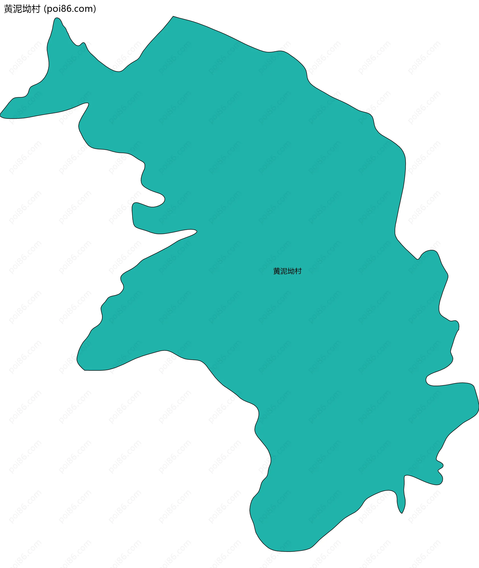 黄泥坳村边界地图