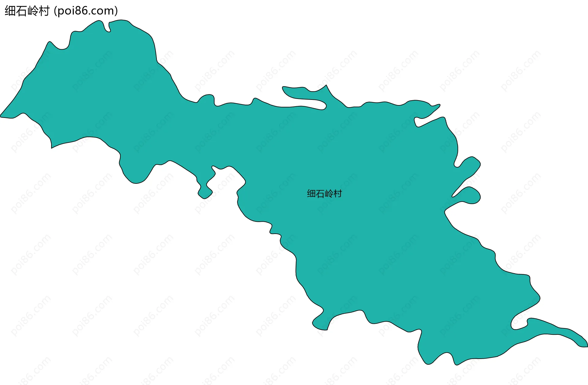 细石岭村边界地图