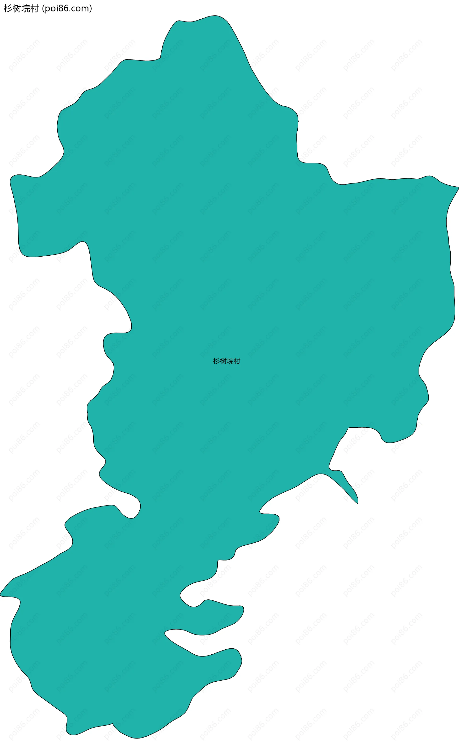 杉树垸村边界地图