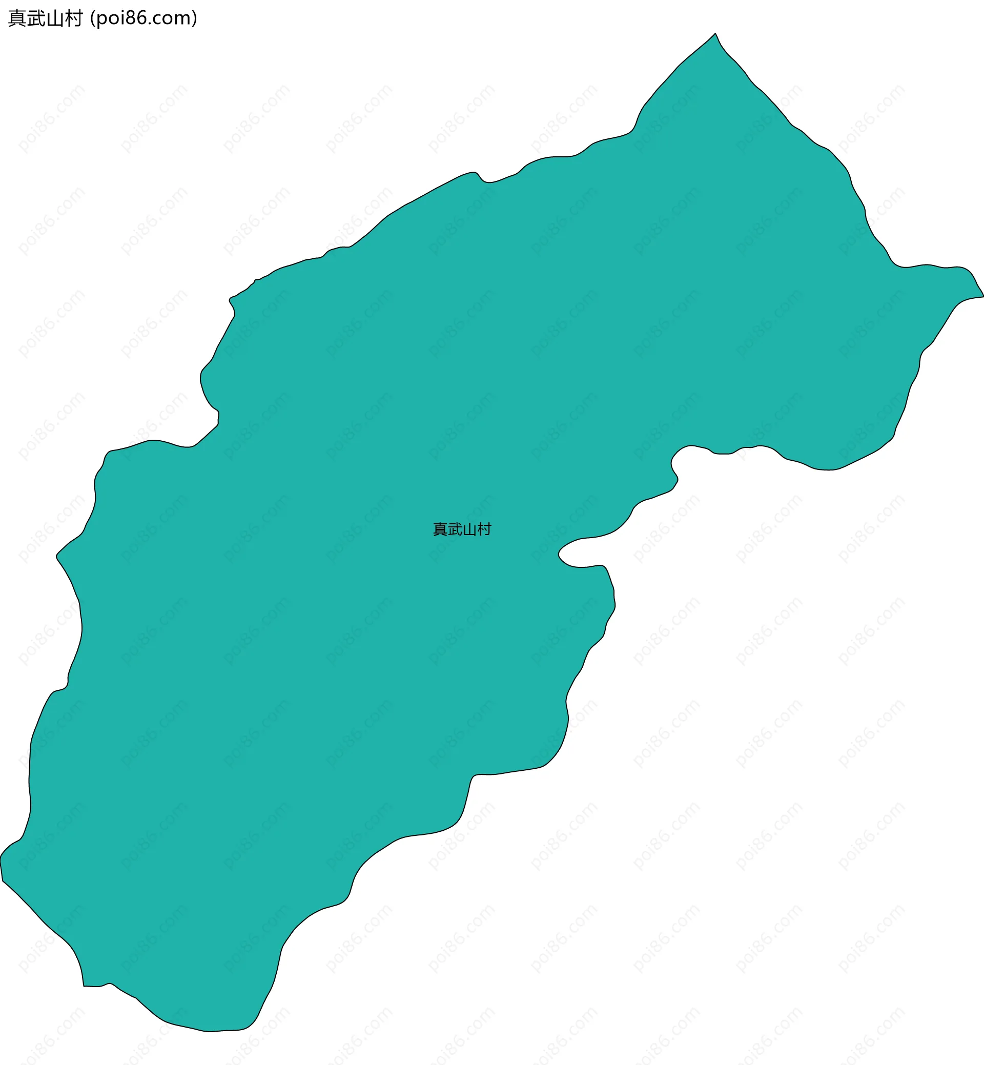 真武山村边界地图