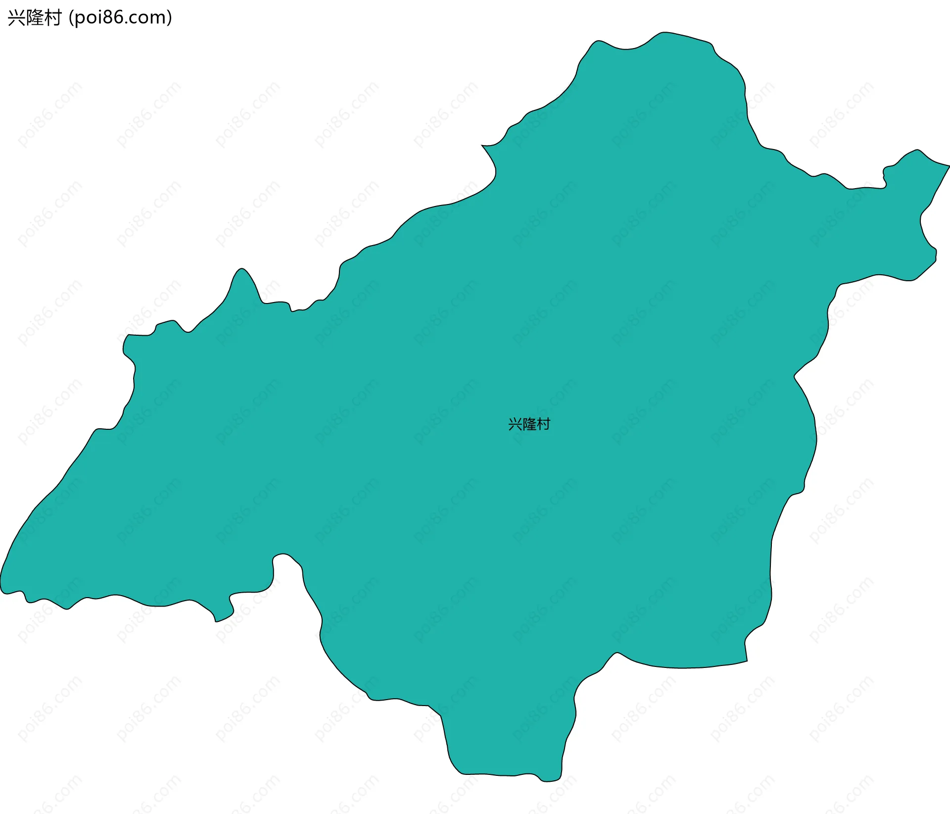 兴隆村边界地图