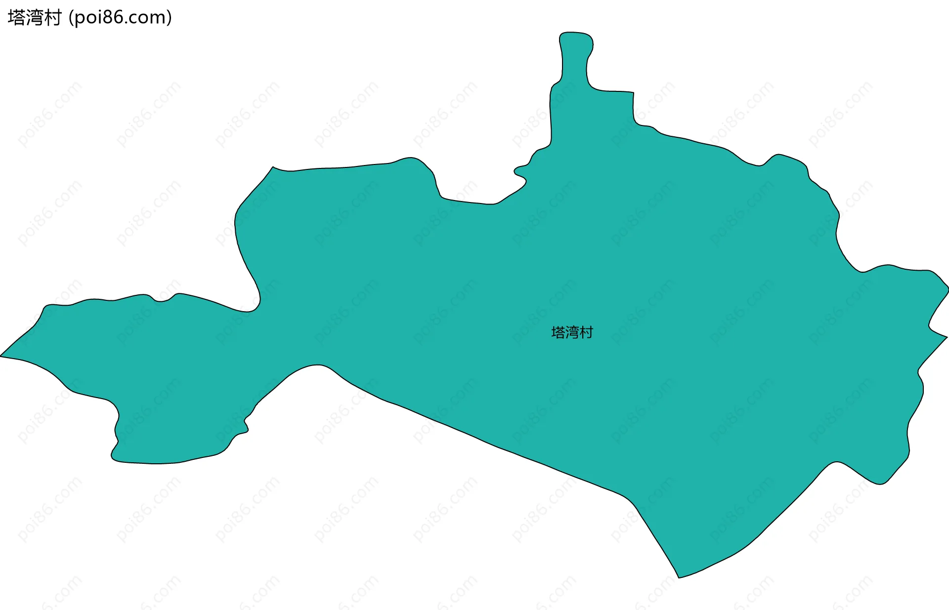 塔湾村边界地图