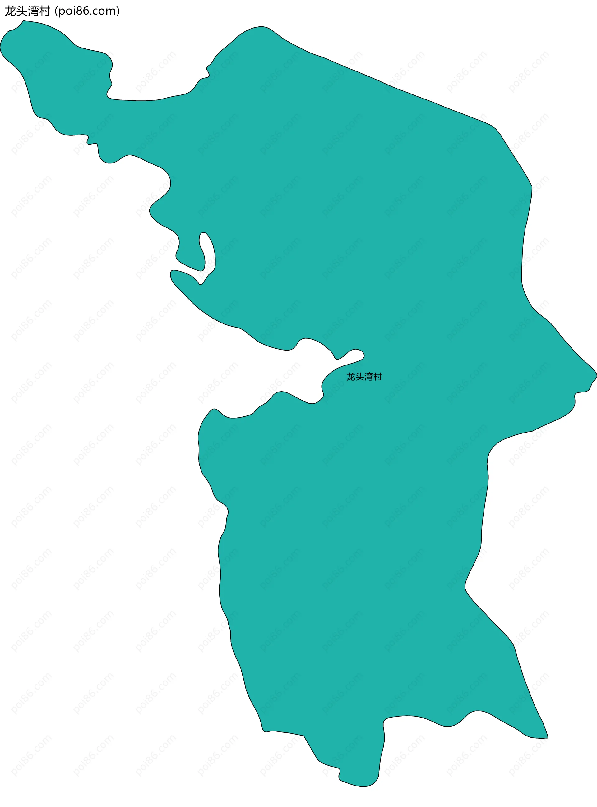 龙头湾村边界地图