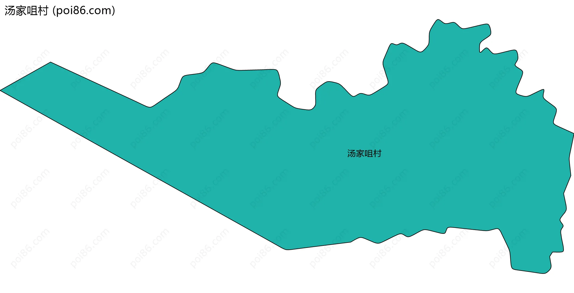 汤家咀村边界地图