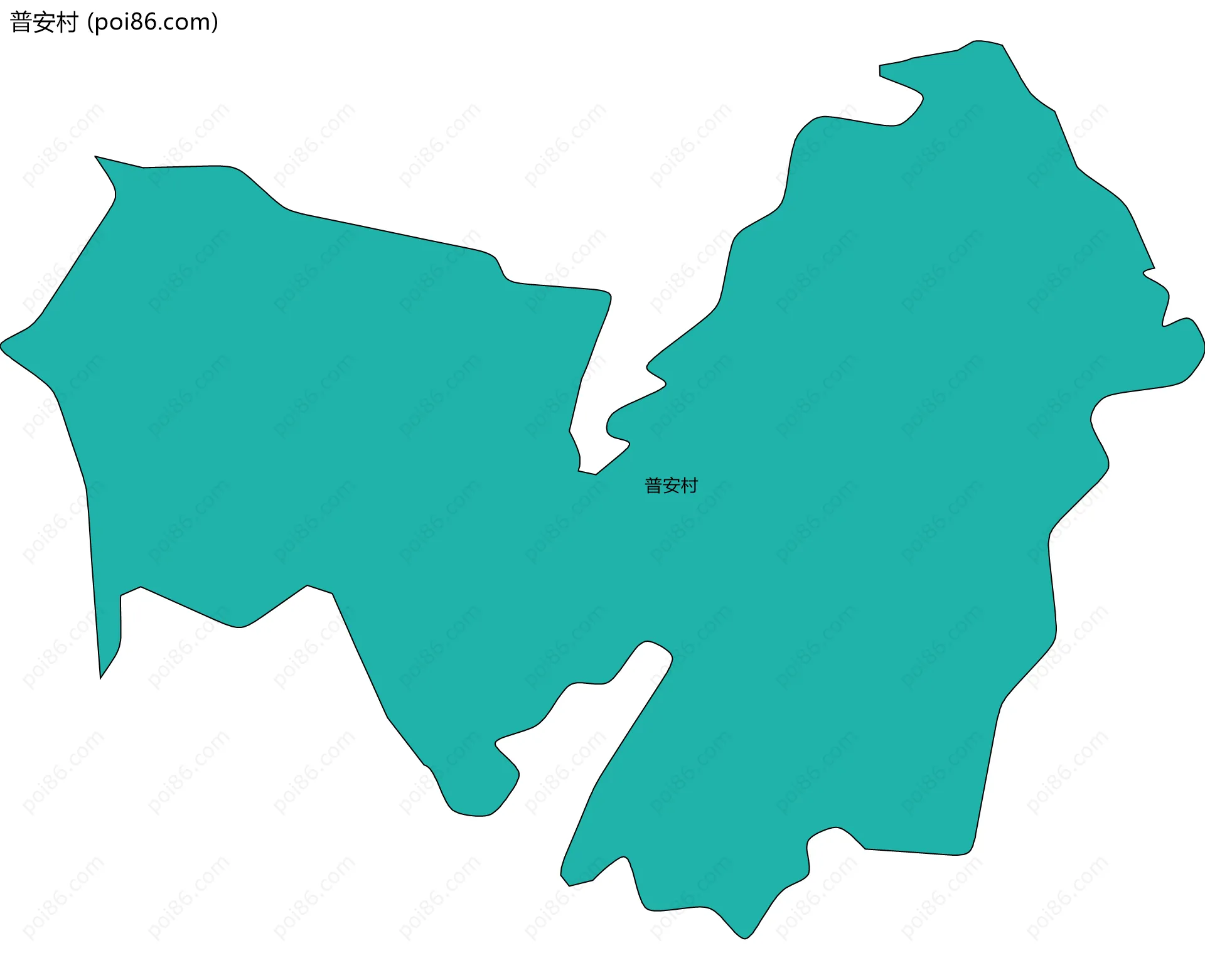 普安村边界地图