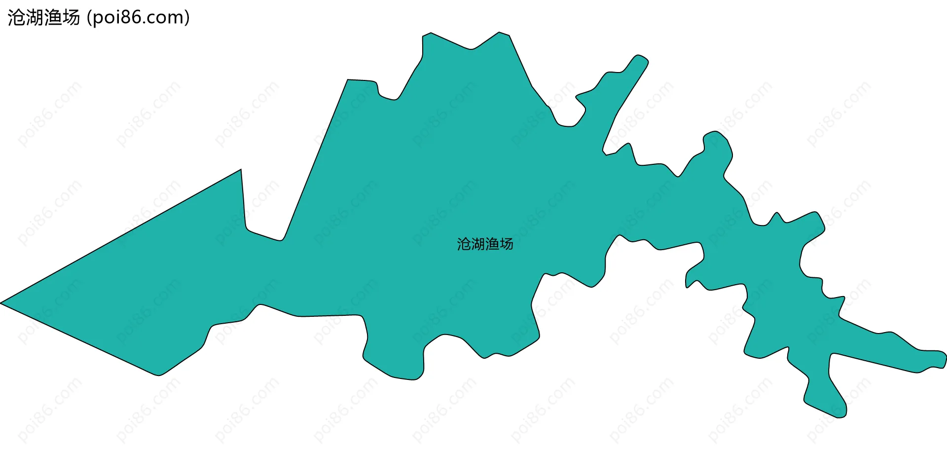 沧湖渔场边界地图