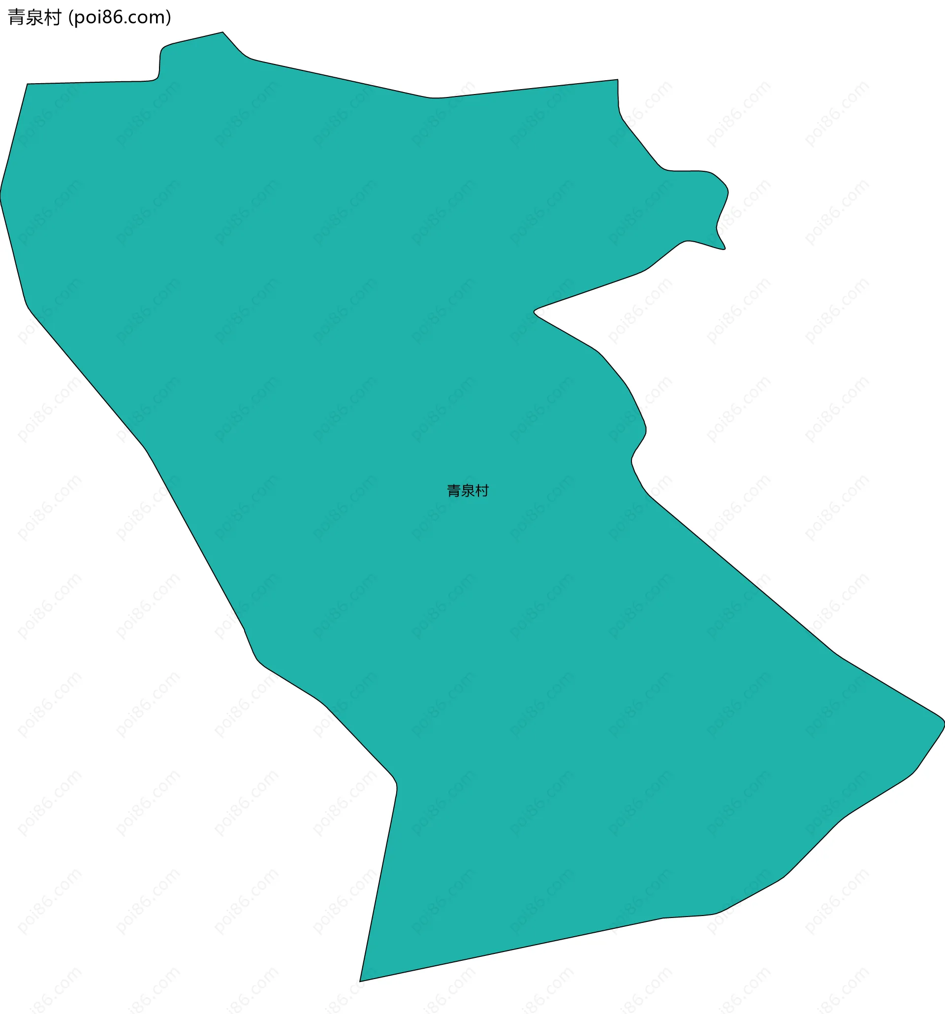 青泉村边界地图