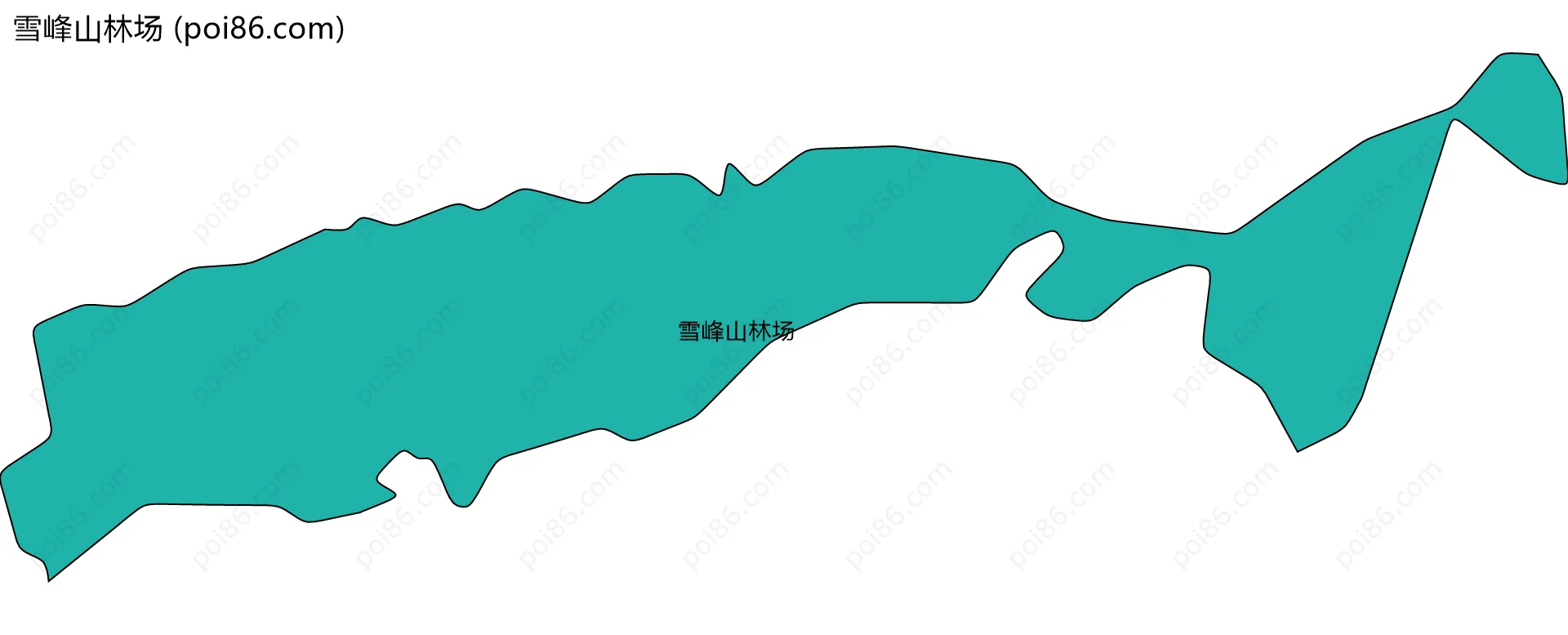 雪峰山林场边界地图