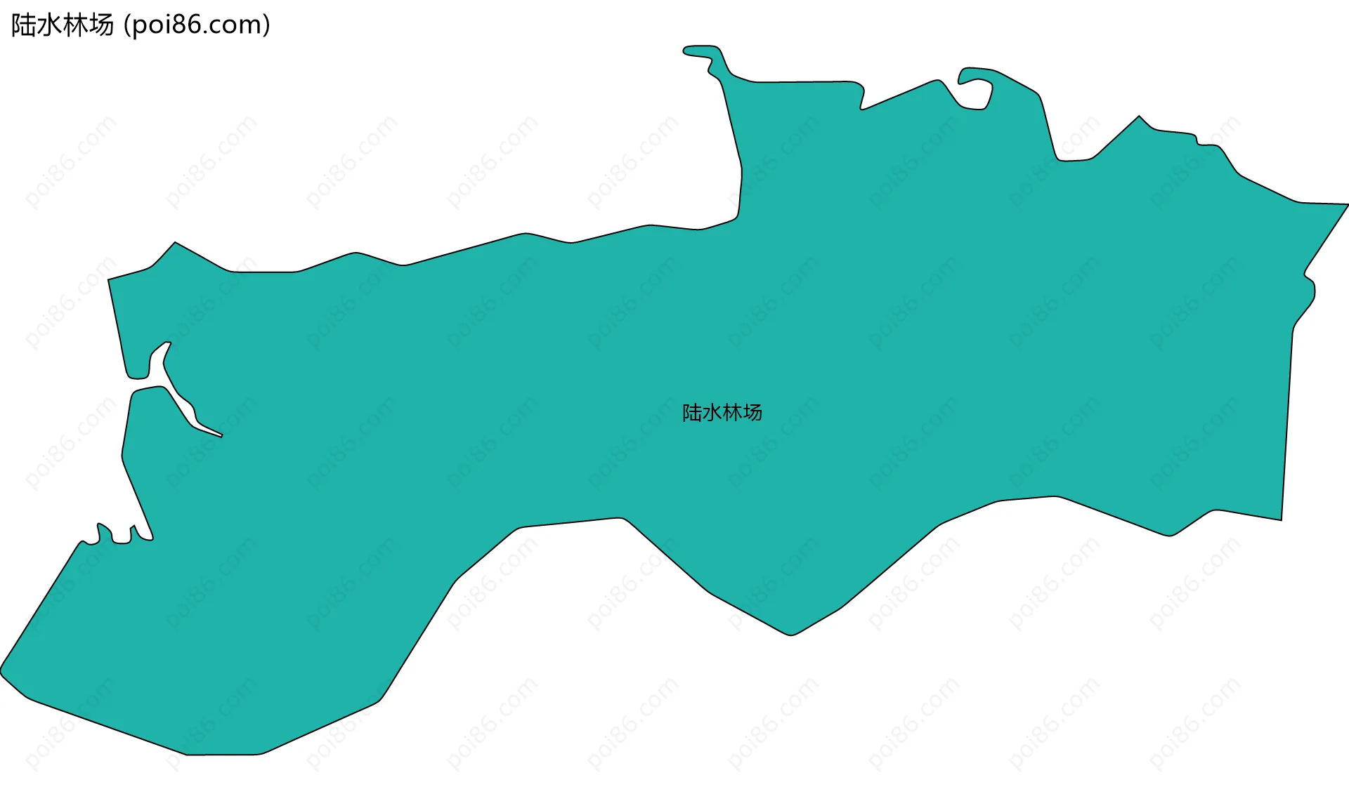 陆水林场边界地图