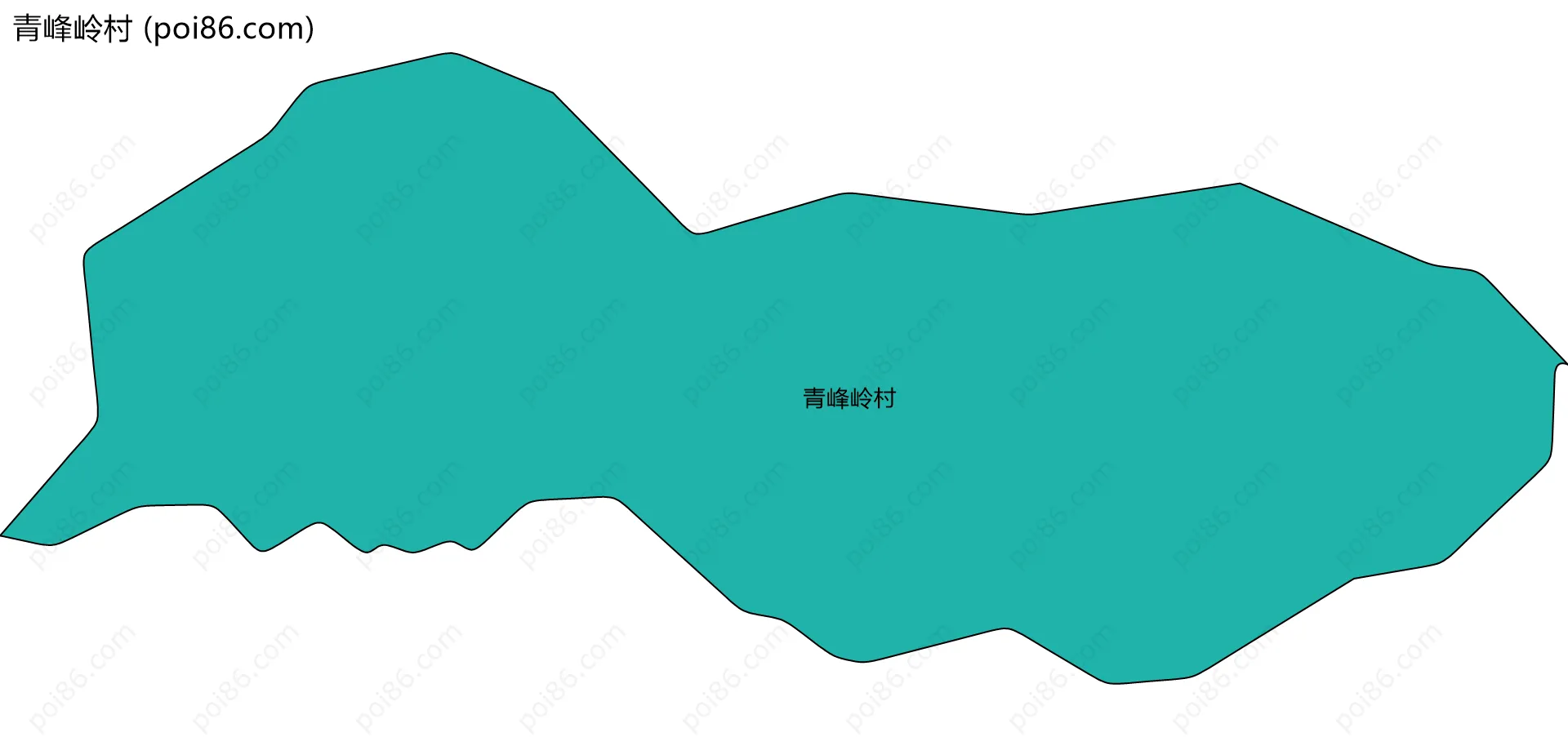 青峰岭村边界地图