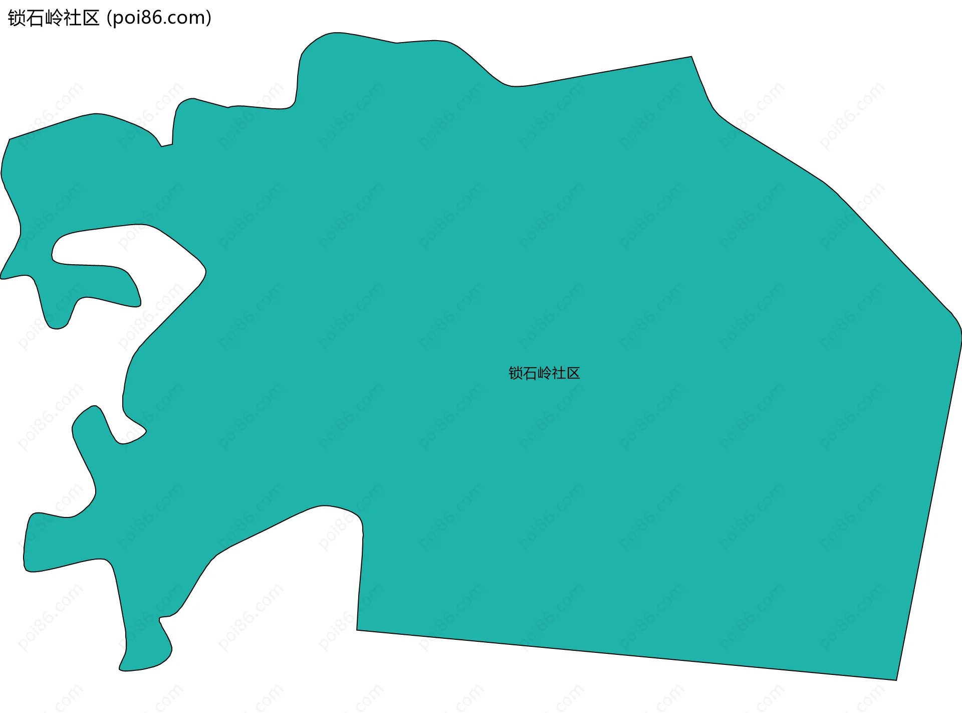 锁石岭社区边界地图