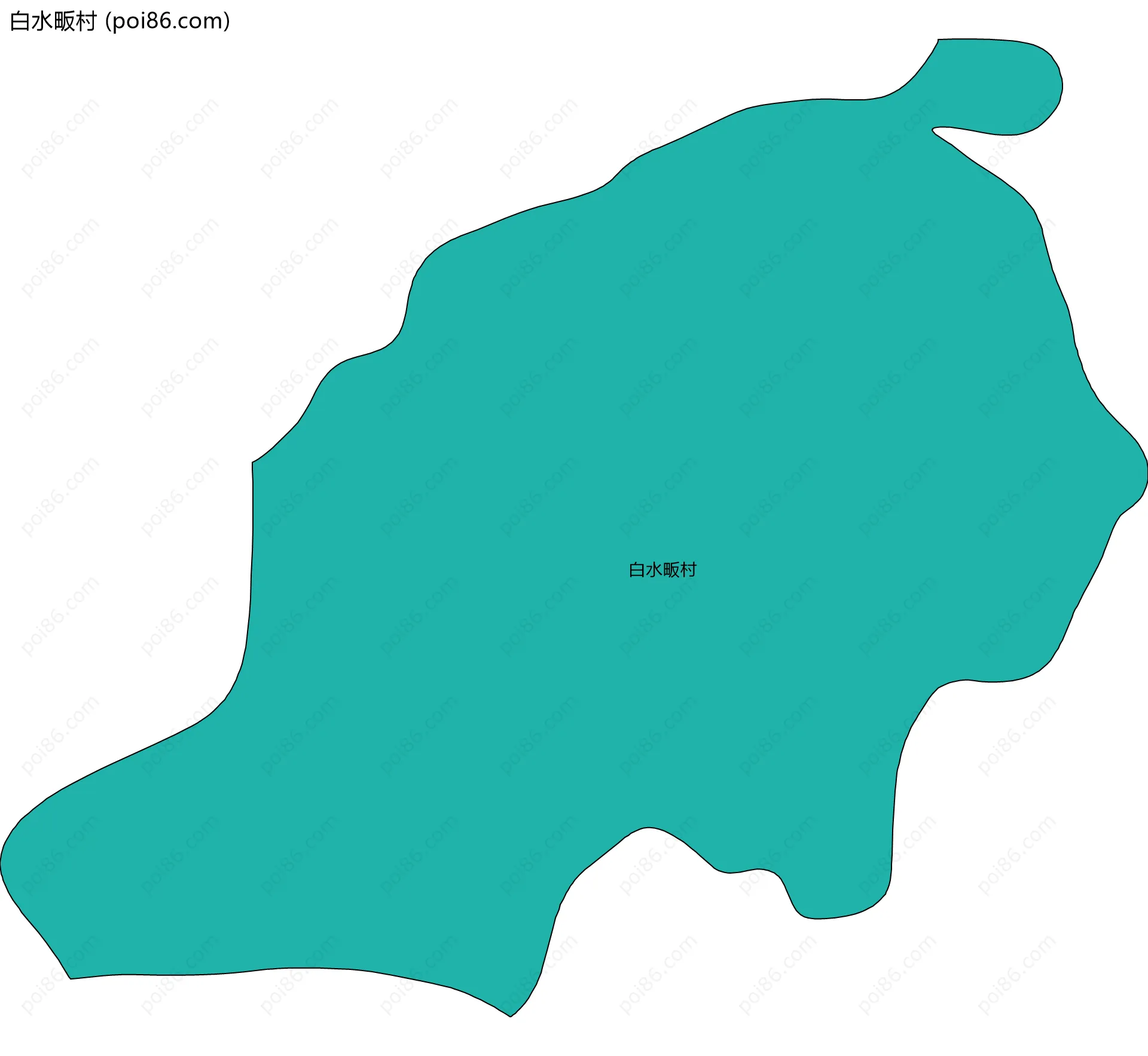 白水畈村边界地图