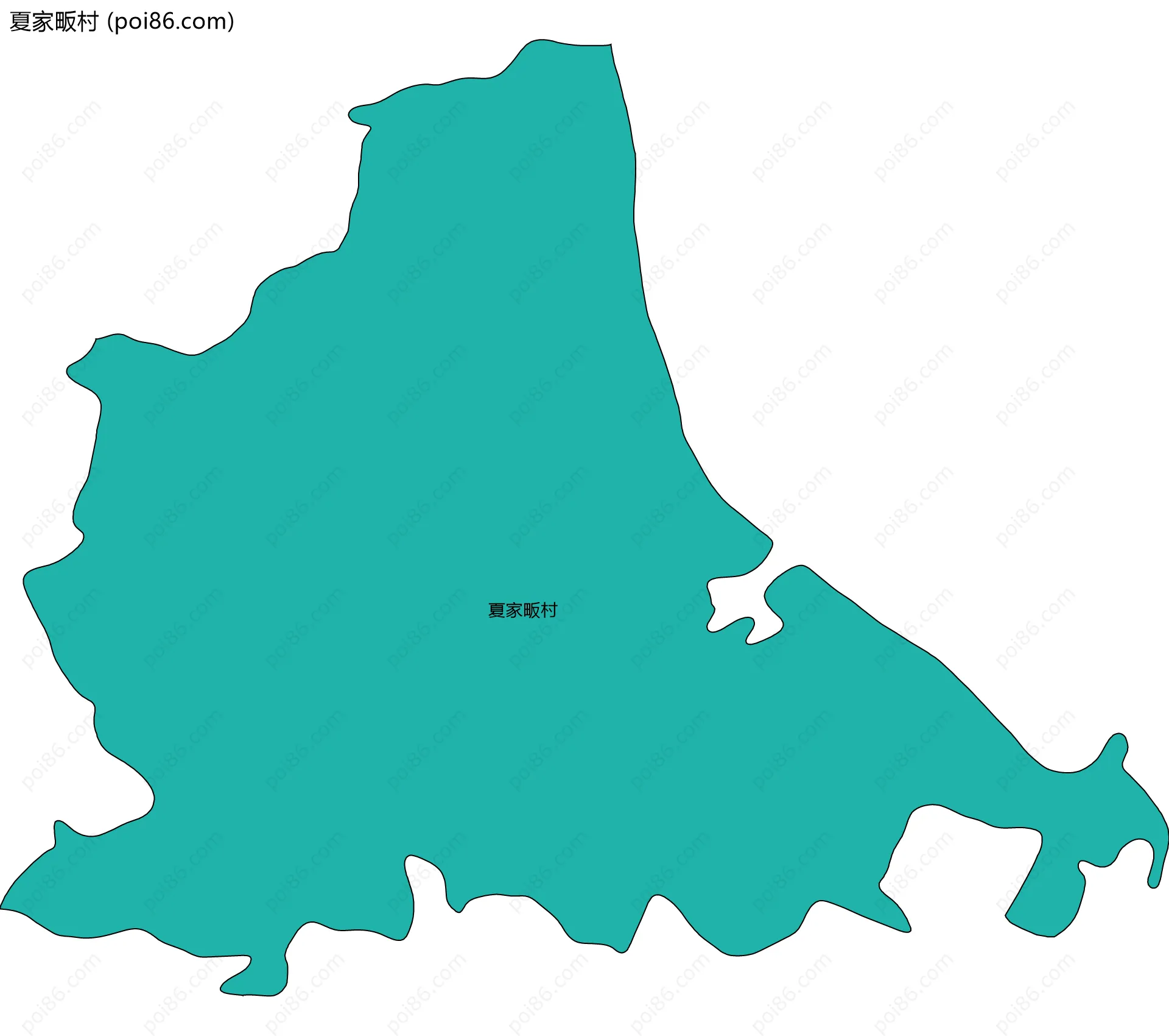 夏家畈村边界地图