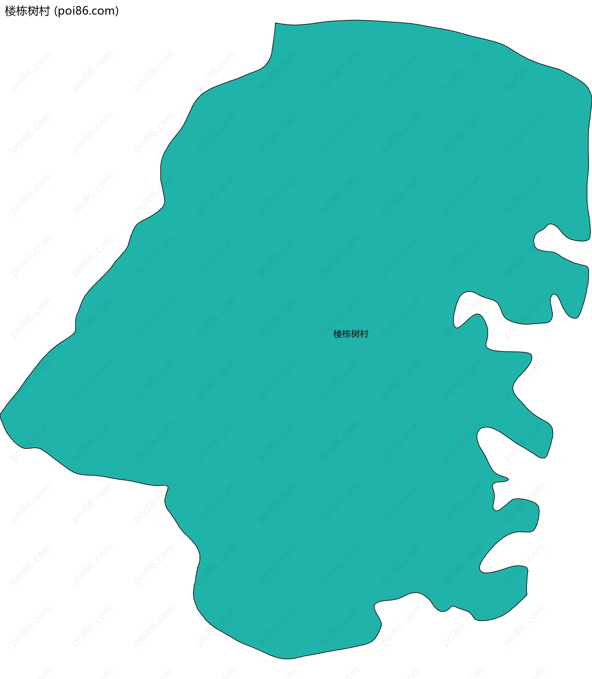 楼栋树村边界地图