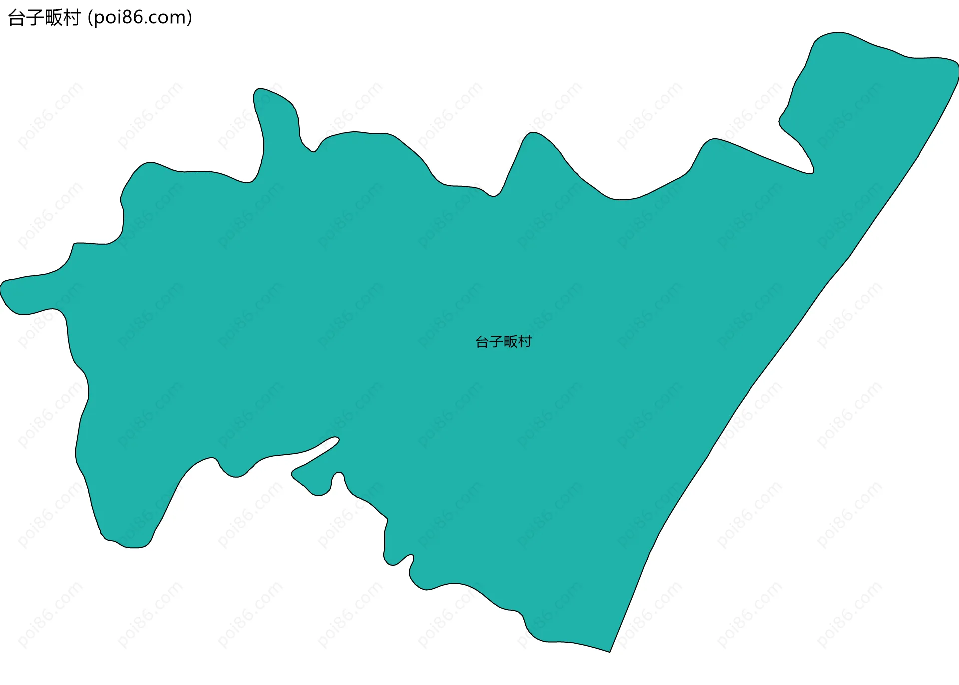 台子畈村边界地图