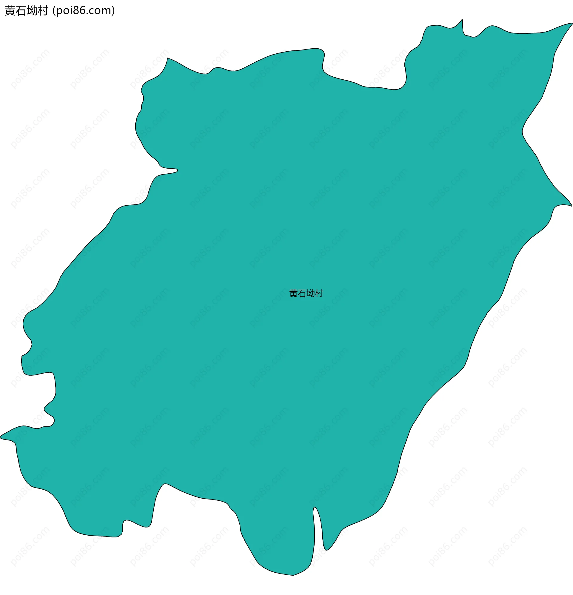 黄石坳村边界地图