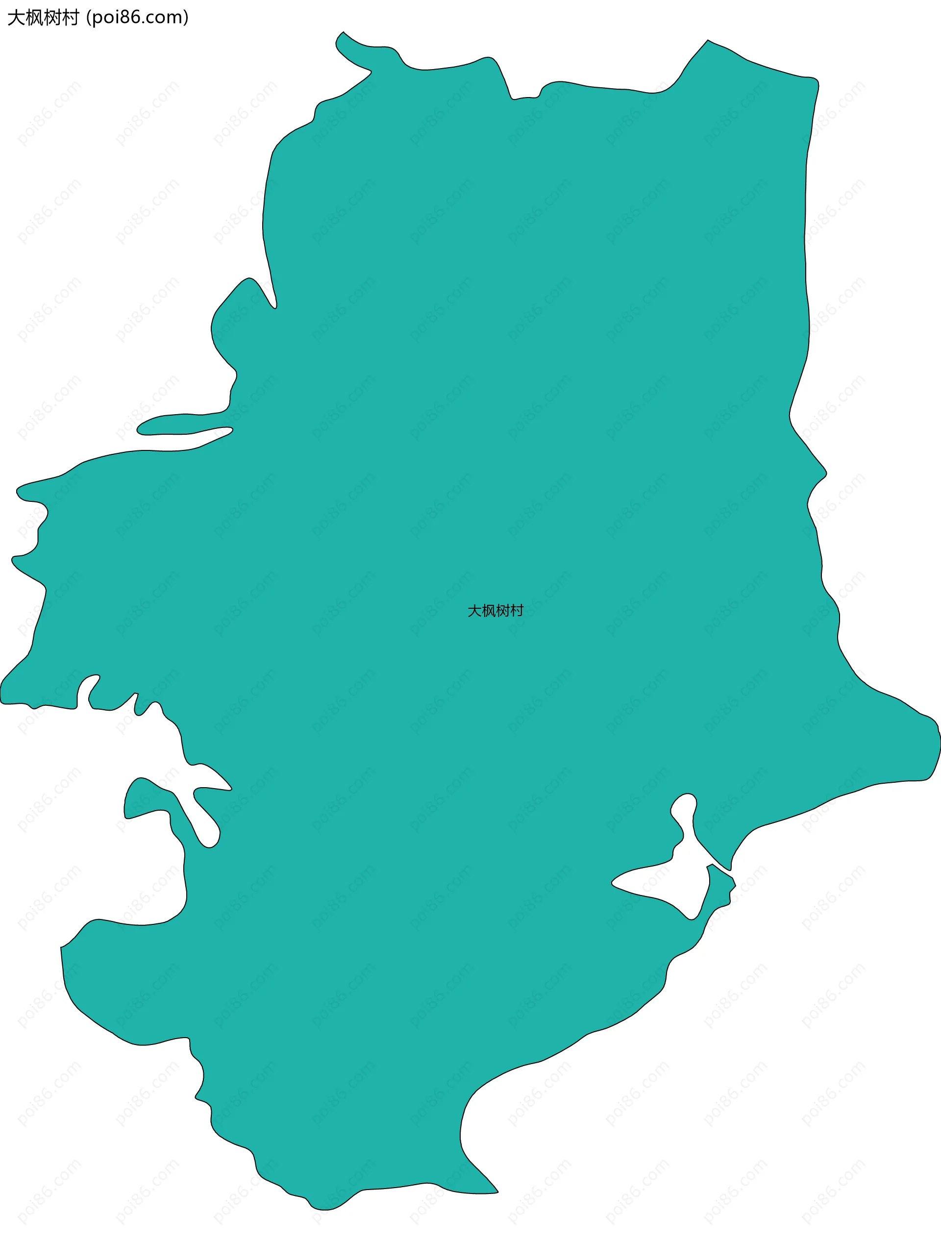 大枫树村边界地图