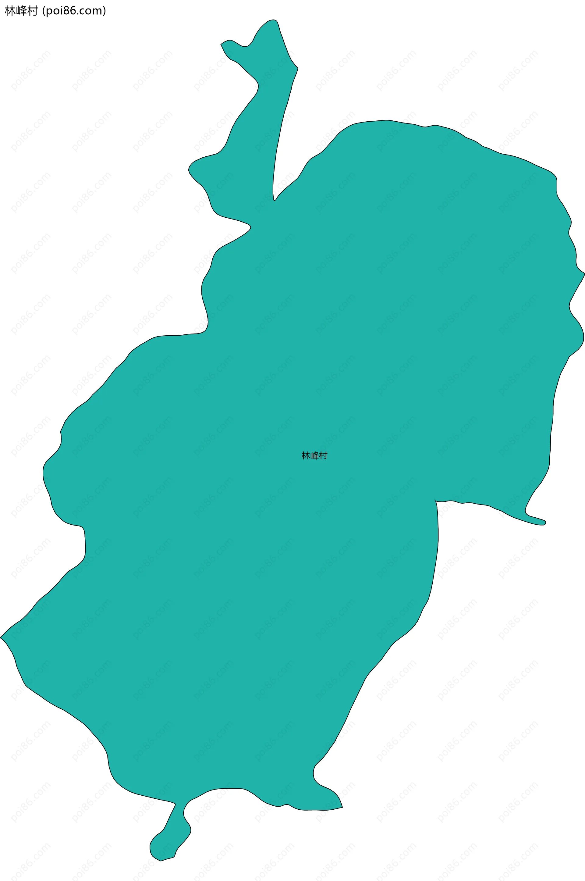 林峰村边界地图