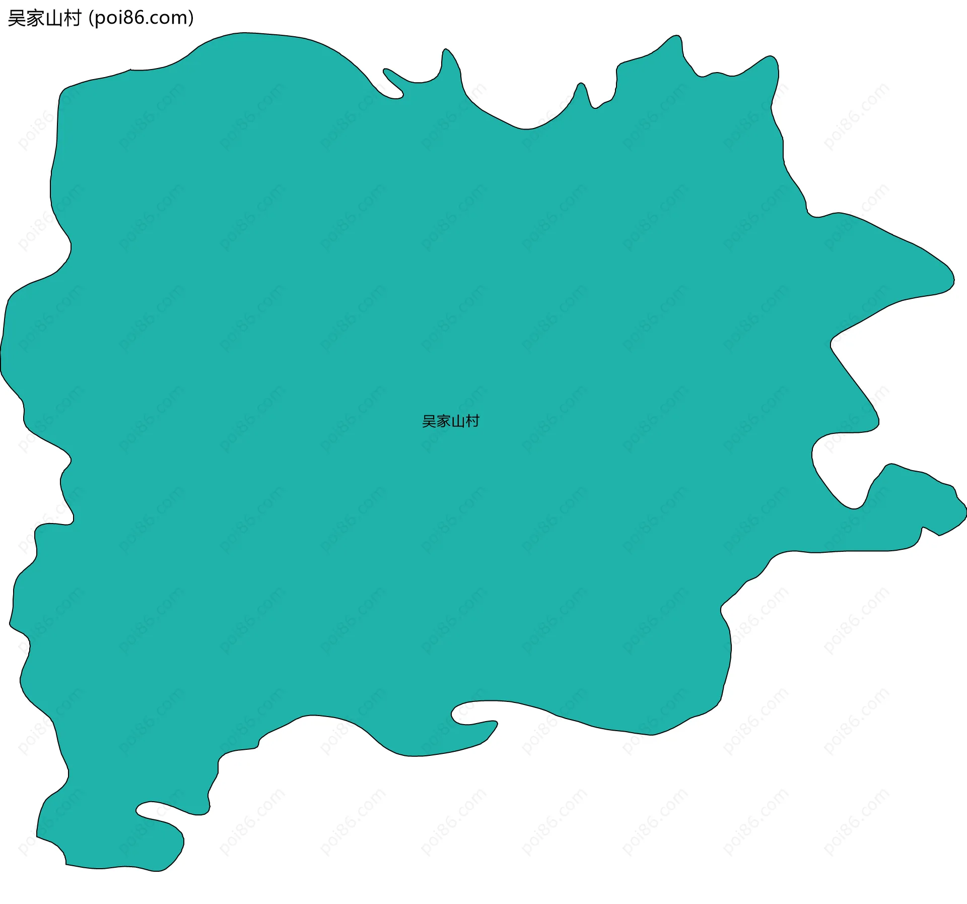 吴家山村边界地图