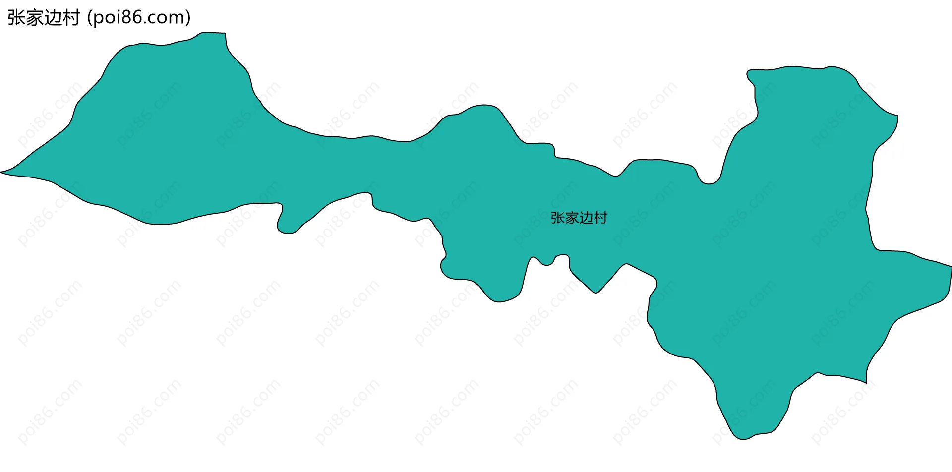 张家边村边界地图