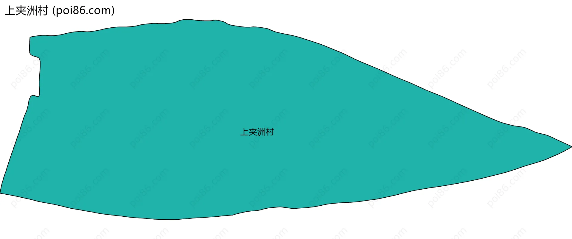 上夹洲村边界地图