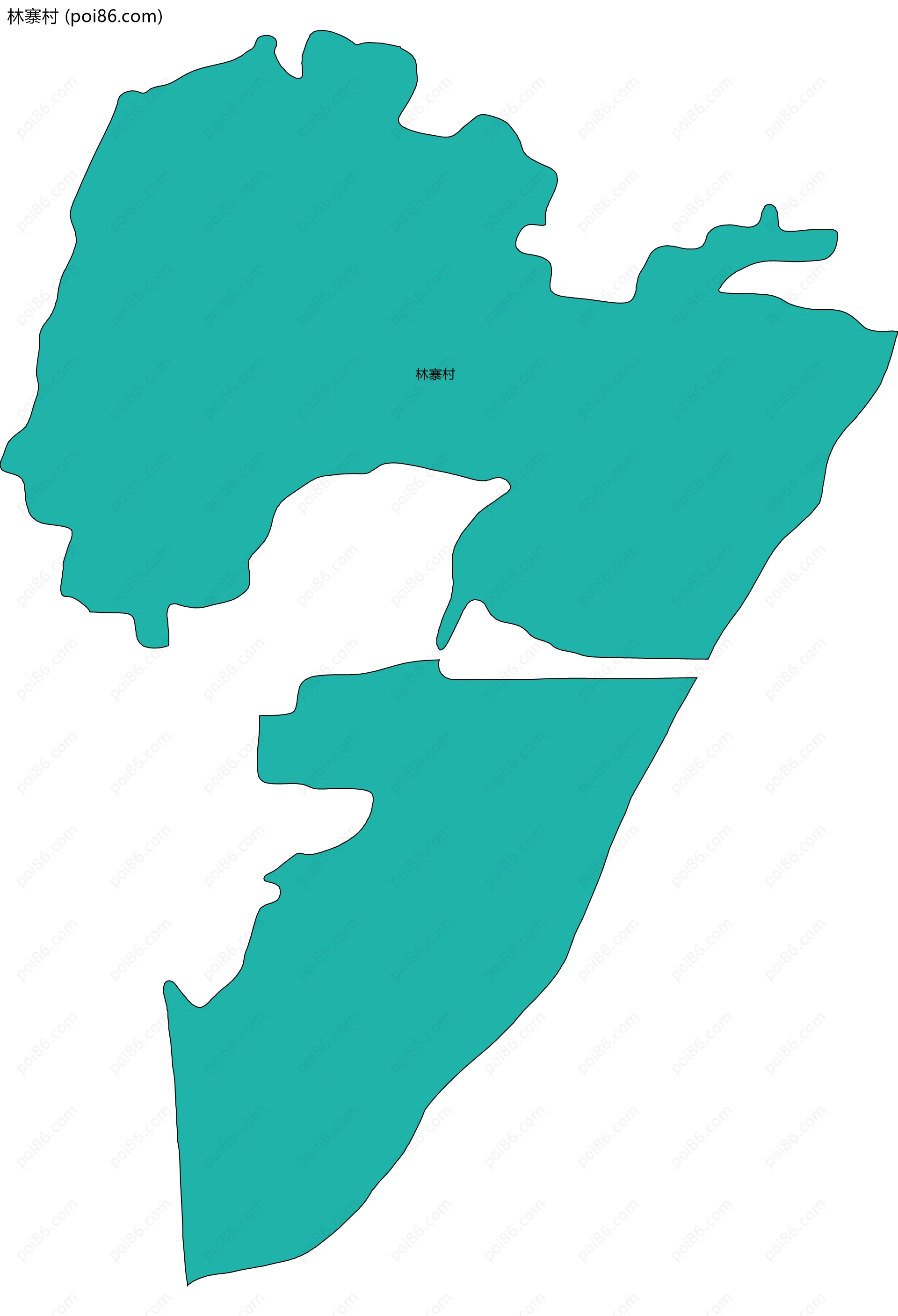 林寨村边界地图