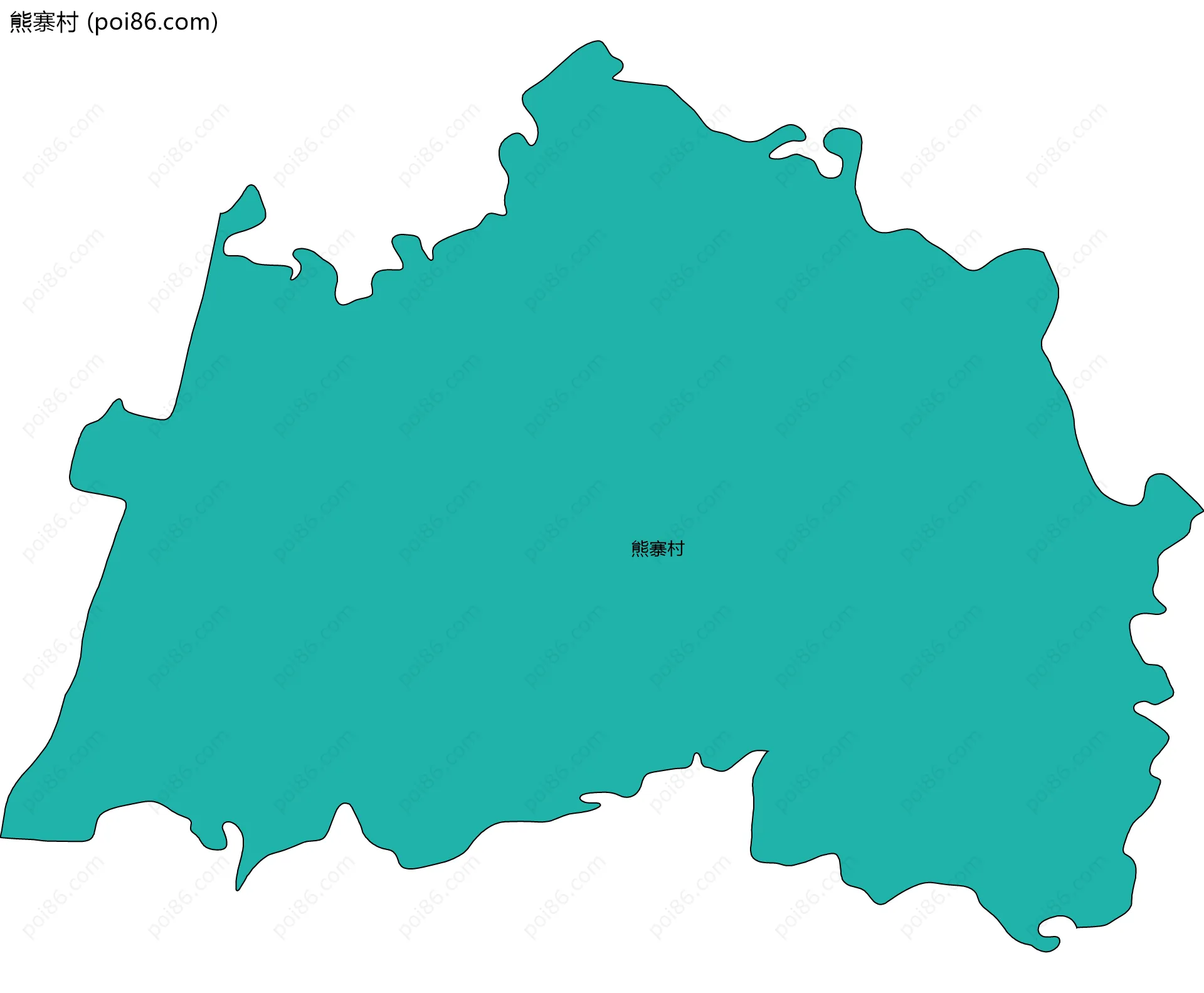 熊寨村边界地图
