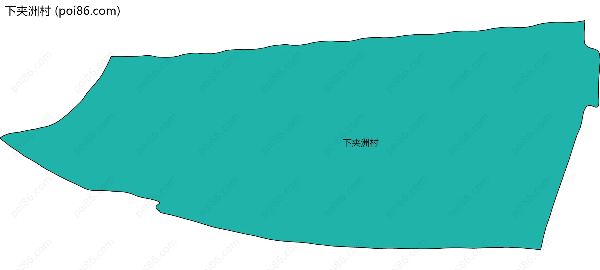 下夹洲村边界地图
