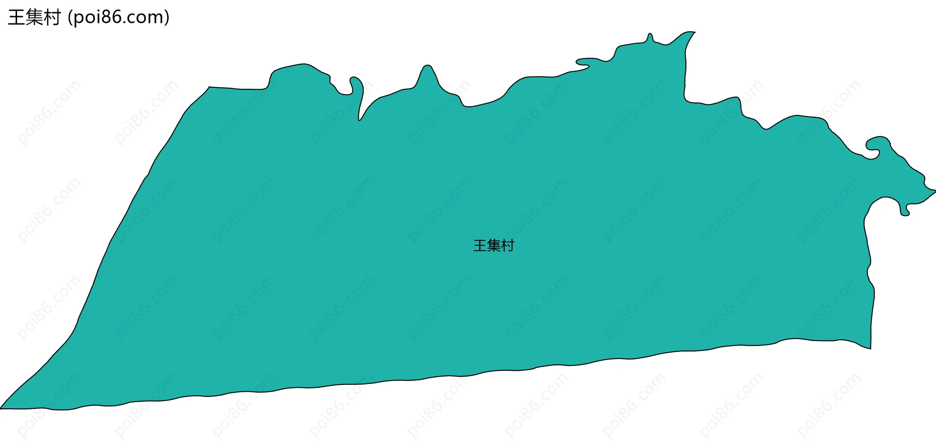王集村边界地图