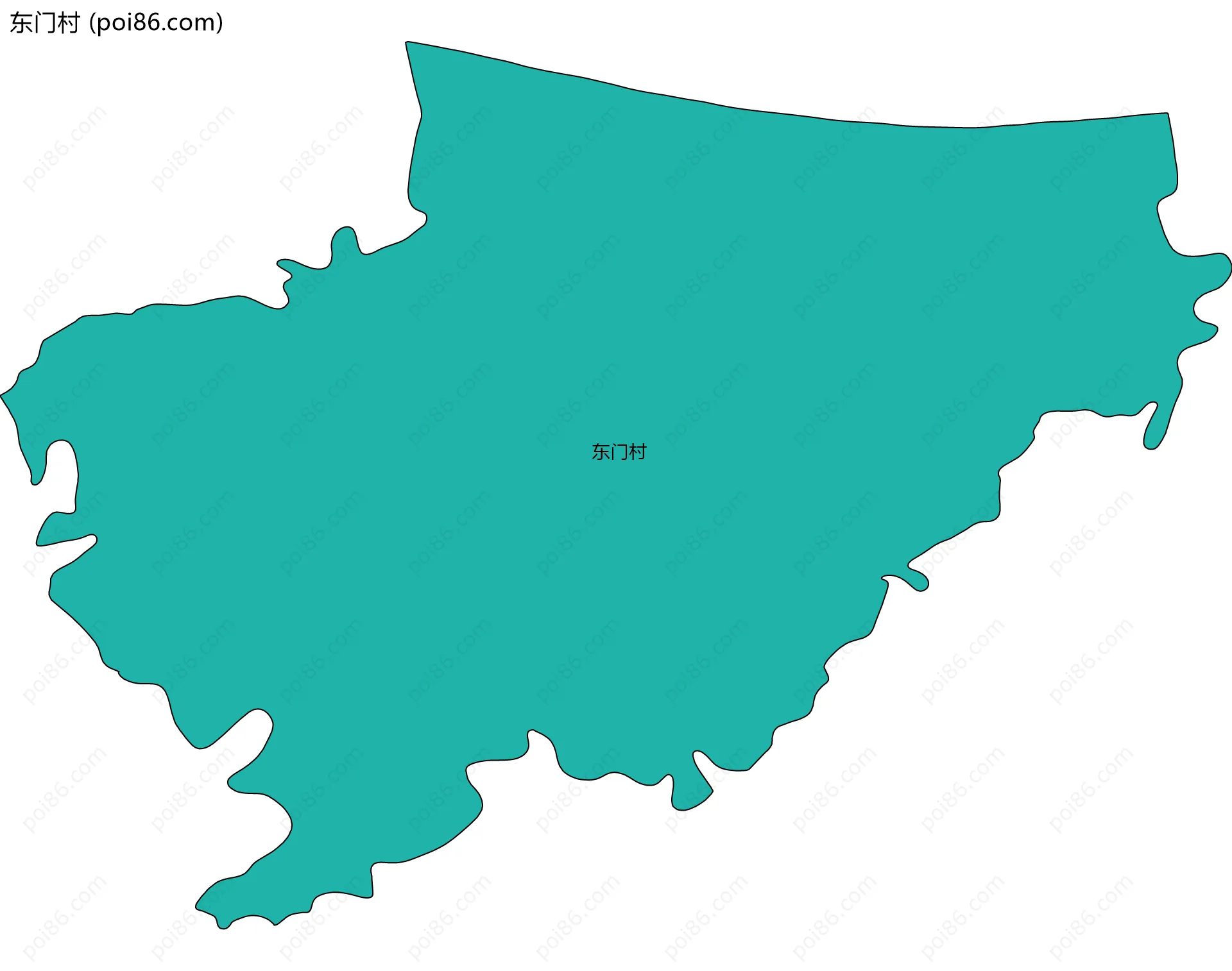 东门村边界地图