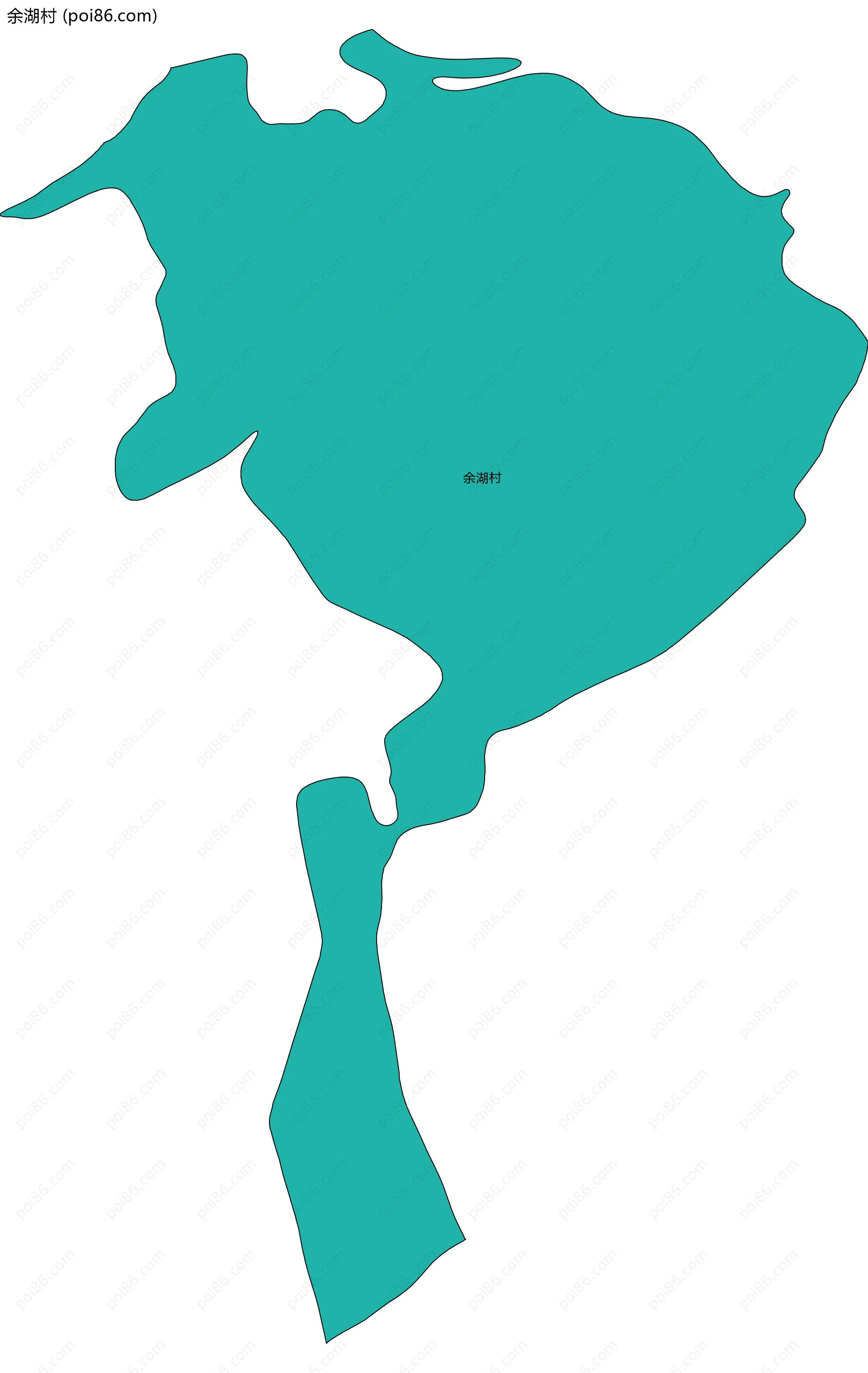 余湖村边界地图