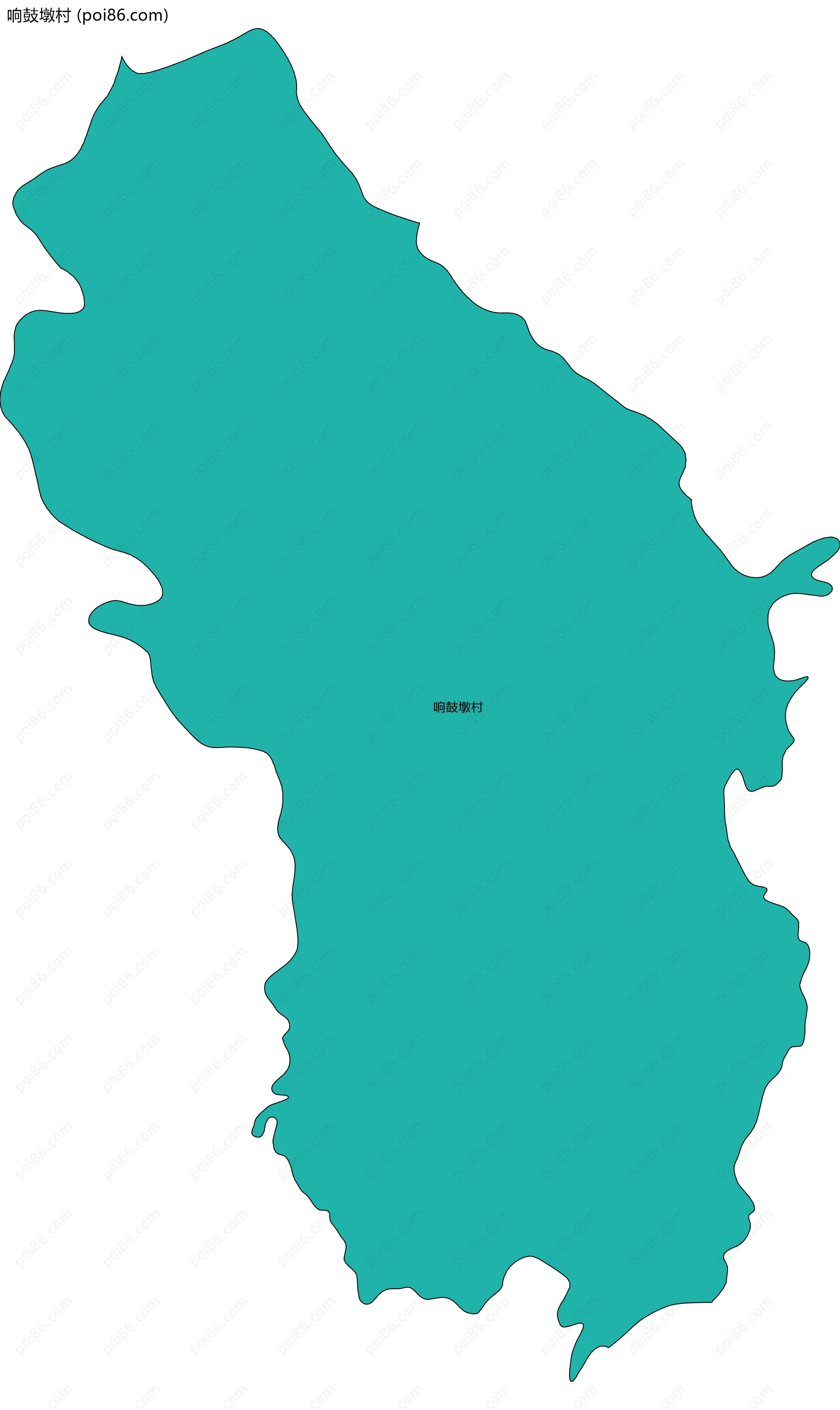 响鼓墩村边界地图