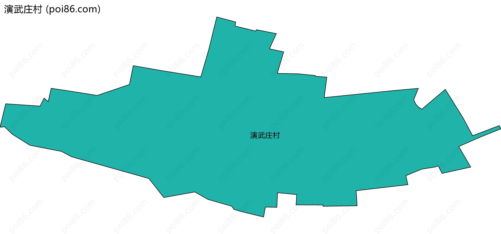 演武庄村边界地图