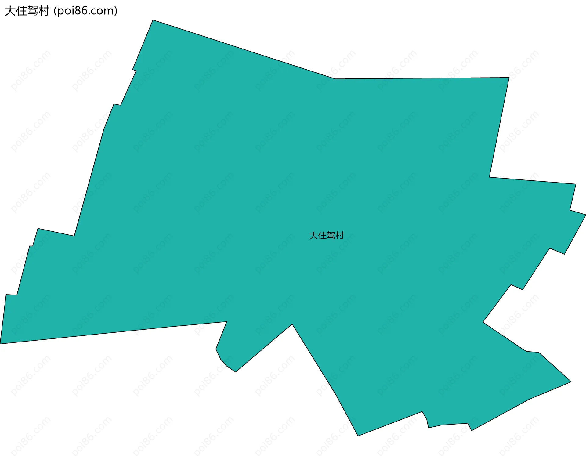 大住驾村边界地图