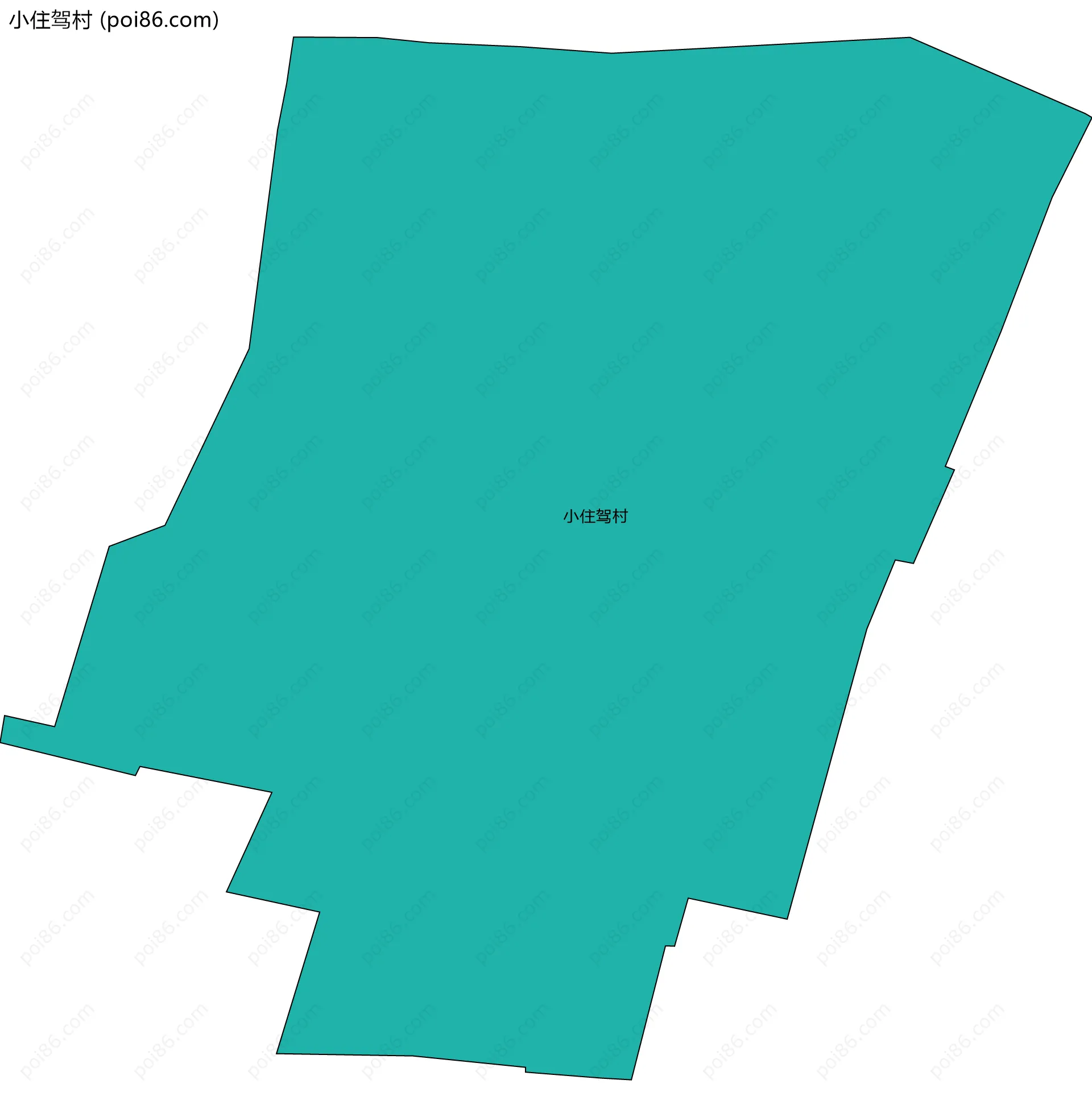 小住驾村边界地图