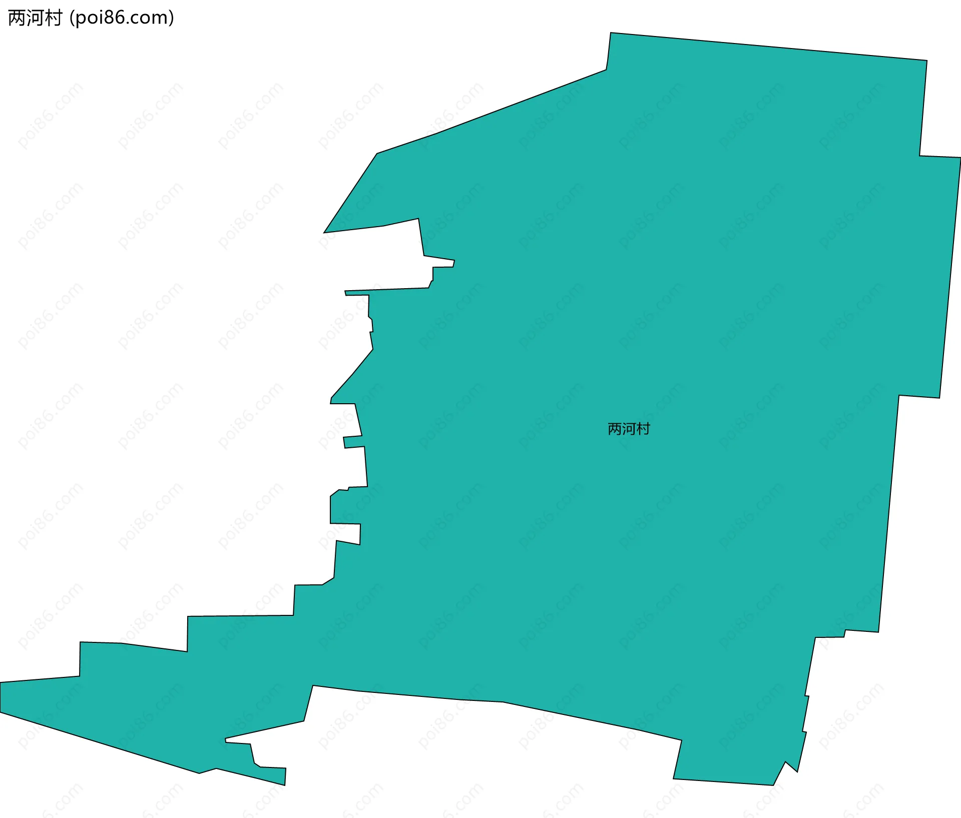 两河村边界地图