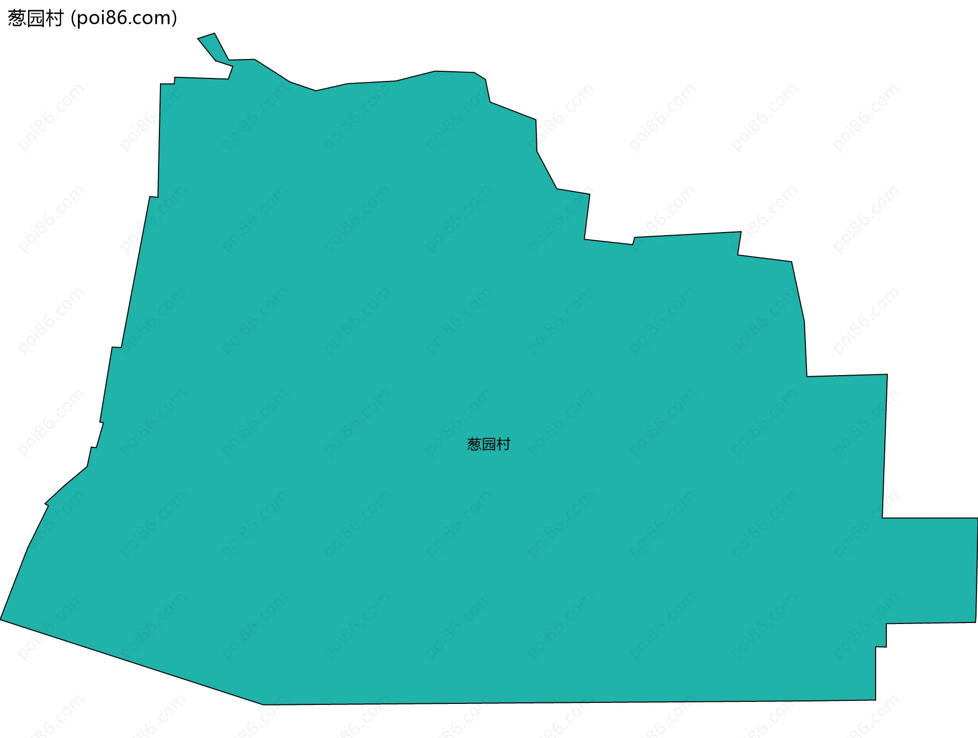 葱园村边界地图
